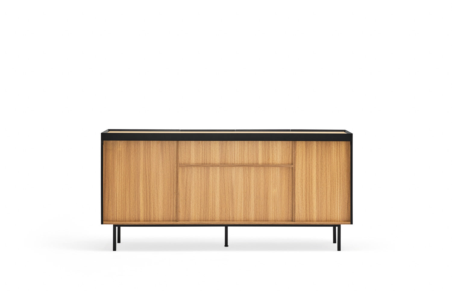 Buffet 4 portes 165x40 cm Arista de Teulat noir
