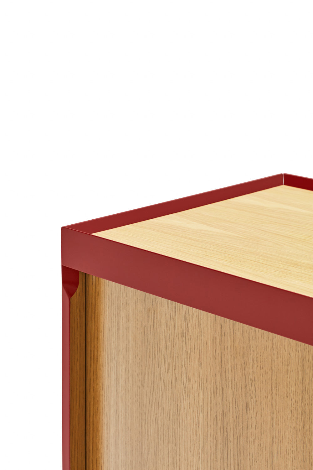 Buffet 4 portes 165x40 cm Arista de Teulat rouge