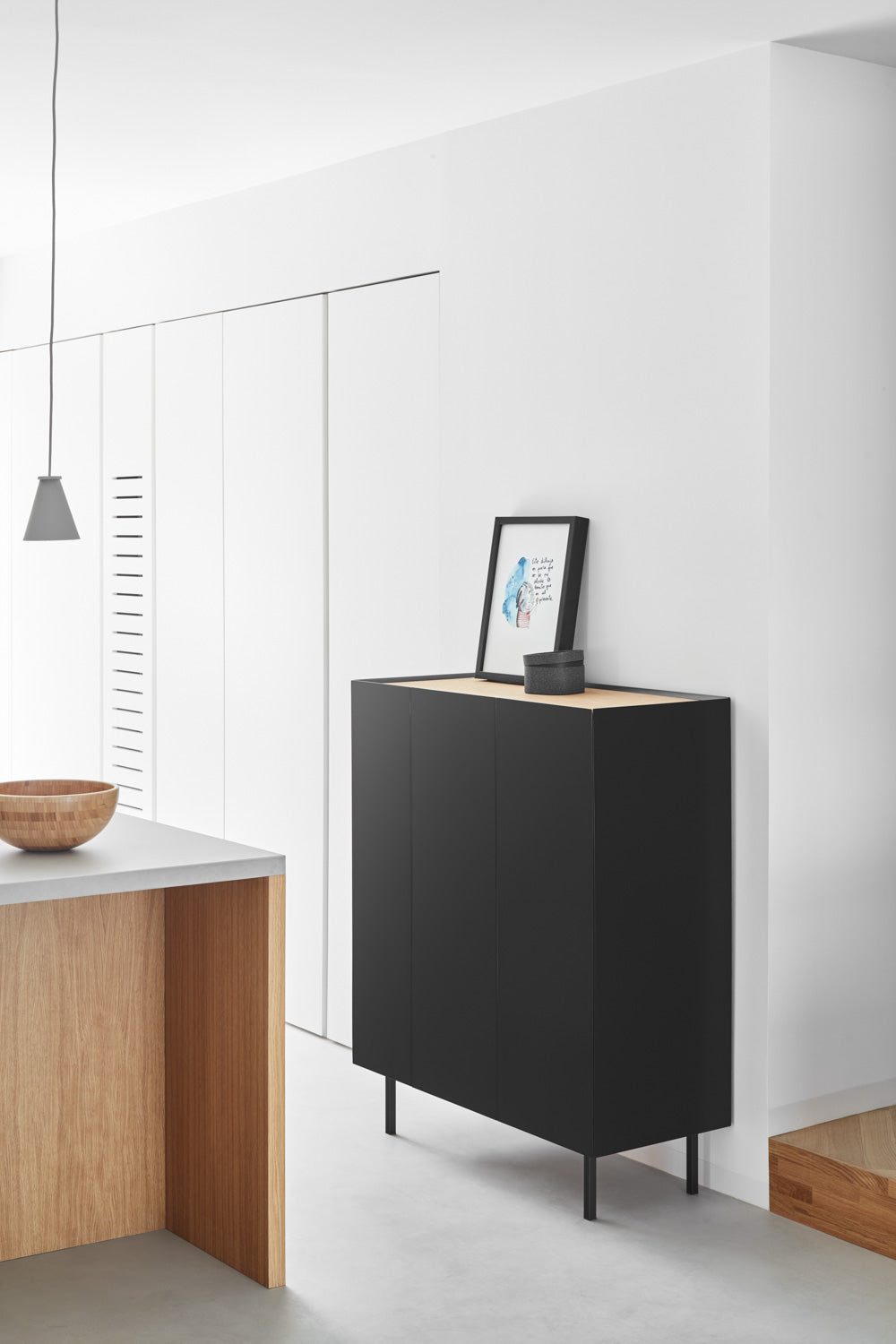 Buffet 3 portes 95x120 cm Arista de Teulat noir