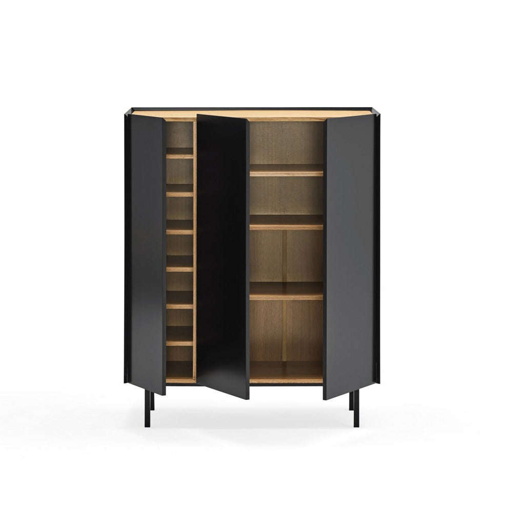 Buffet 3 portes 95x120 cm Arista de Teulat noir