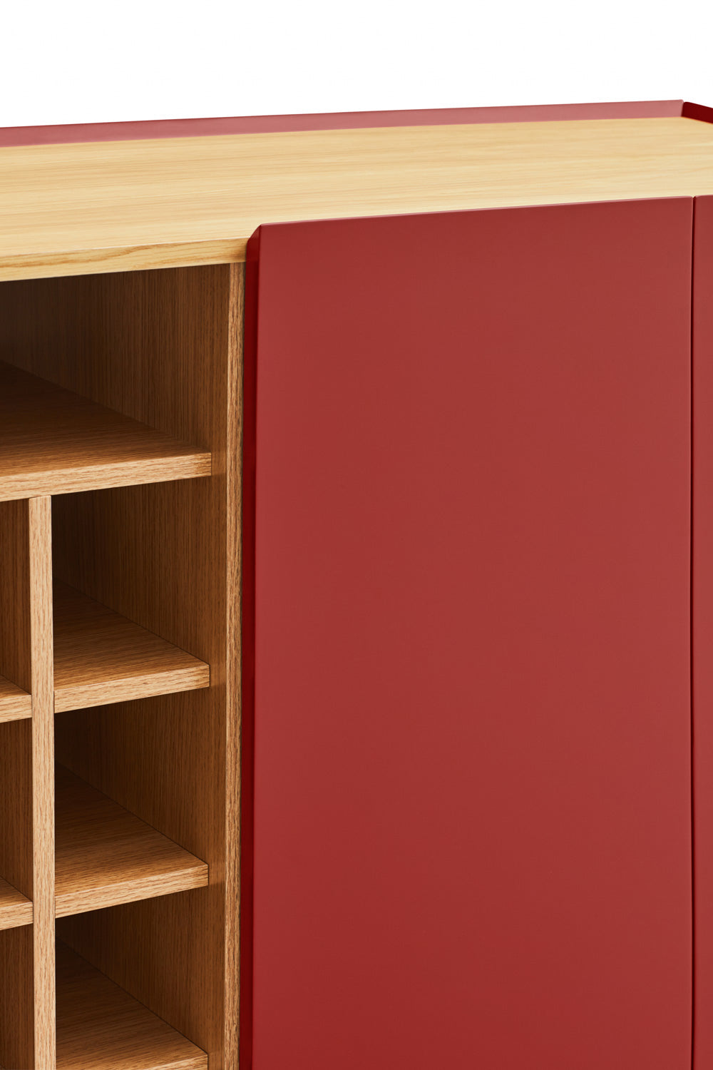 Buffet 3 portes 95x120 cm Arista de Teulat rouge