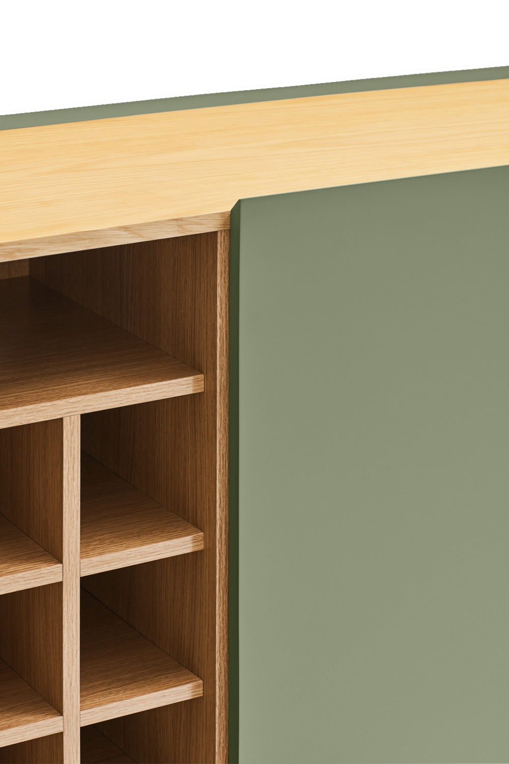 Buffet 3 portes 95x120 cm Arista de Teulat vert