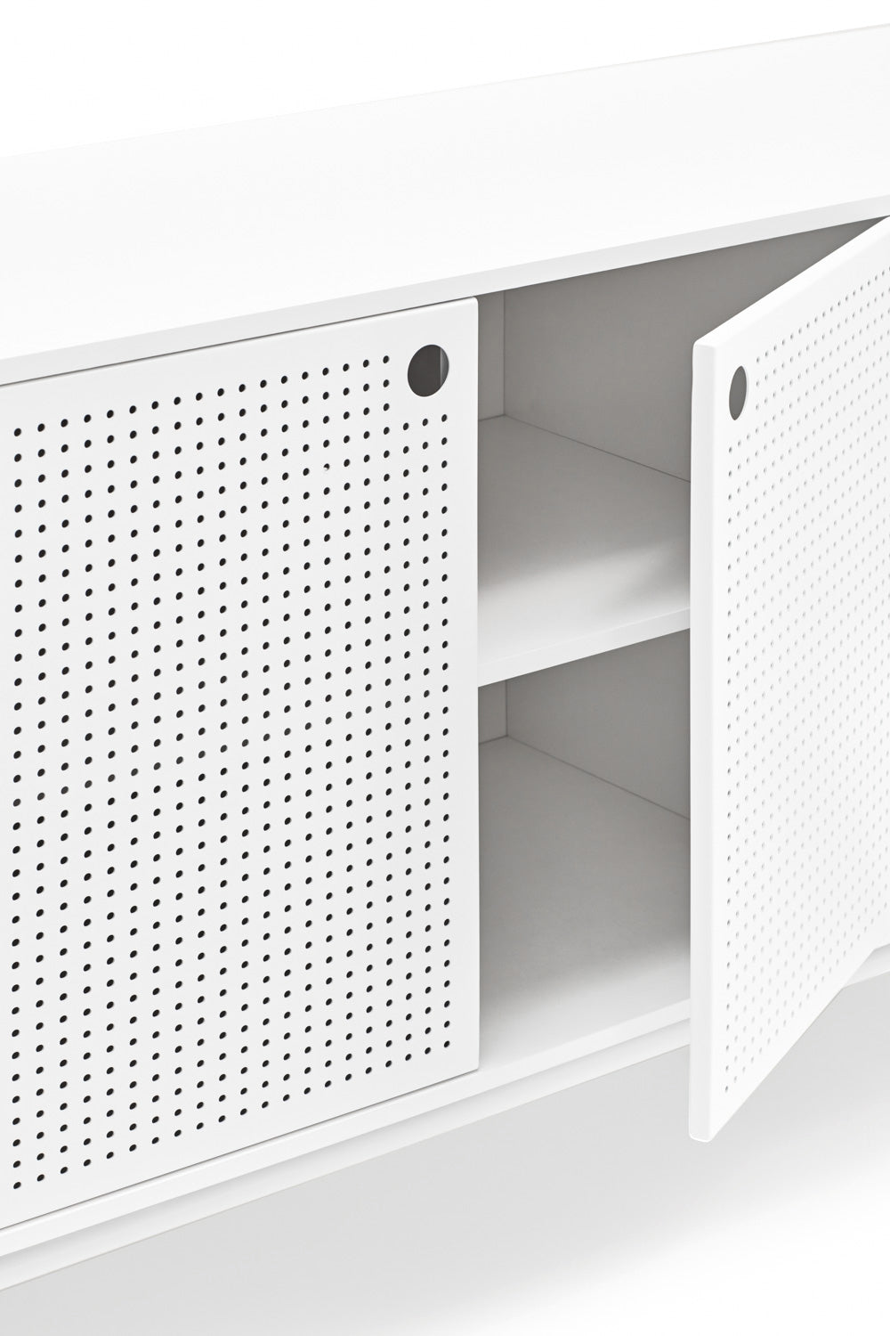Buffet 8 tiroirs 2 portes 212x47 cm Punto de Teulat blanc