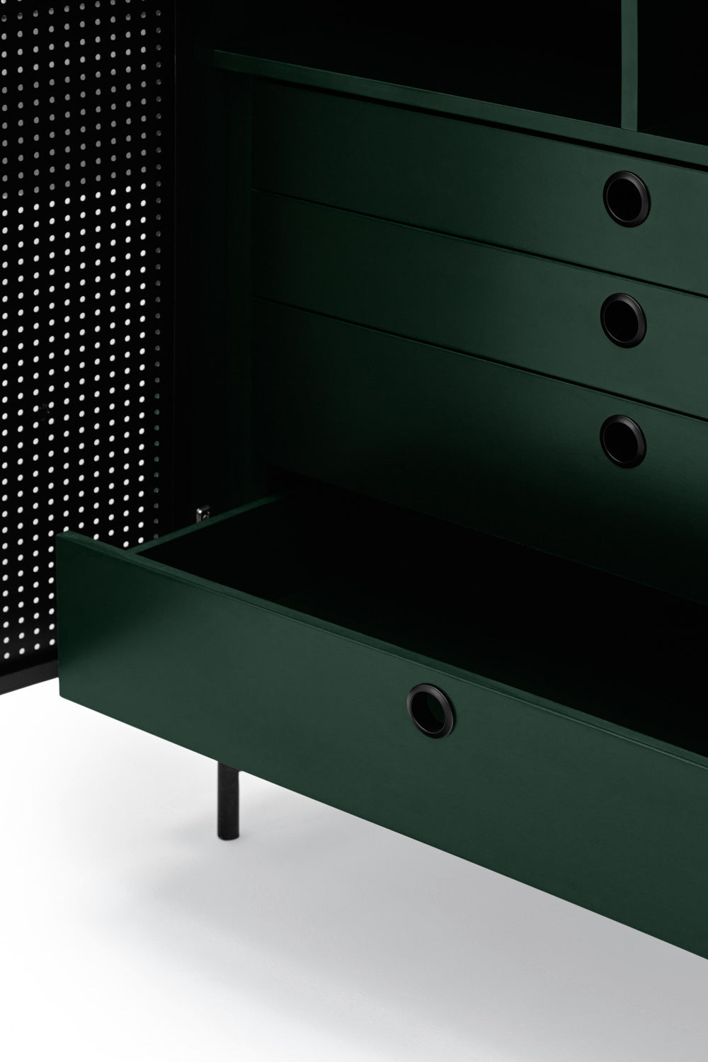 Buffet 2 portes 93x130 cm Punto de Teulat vert