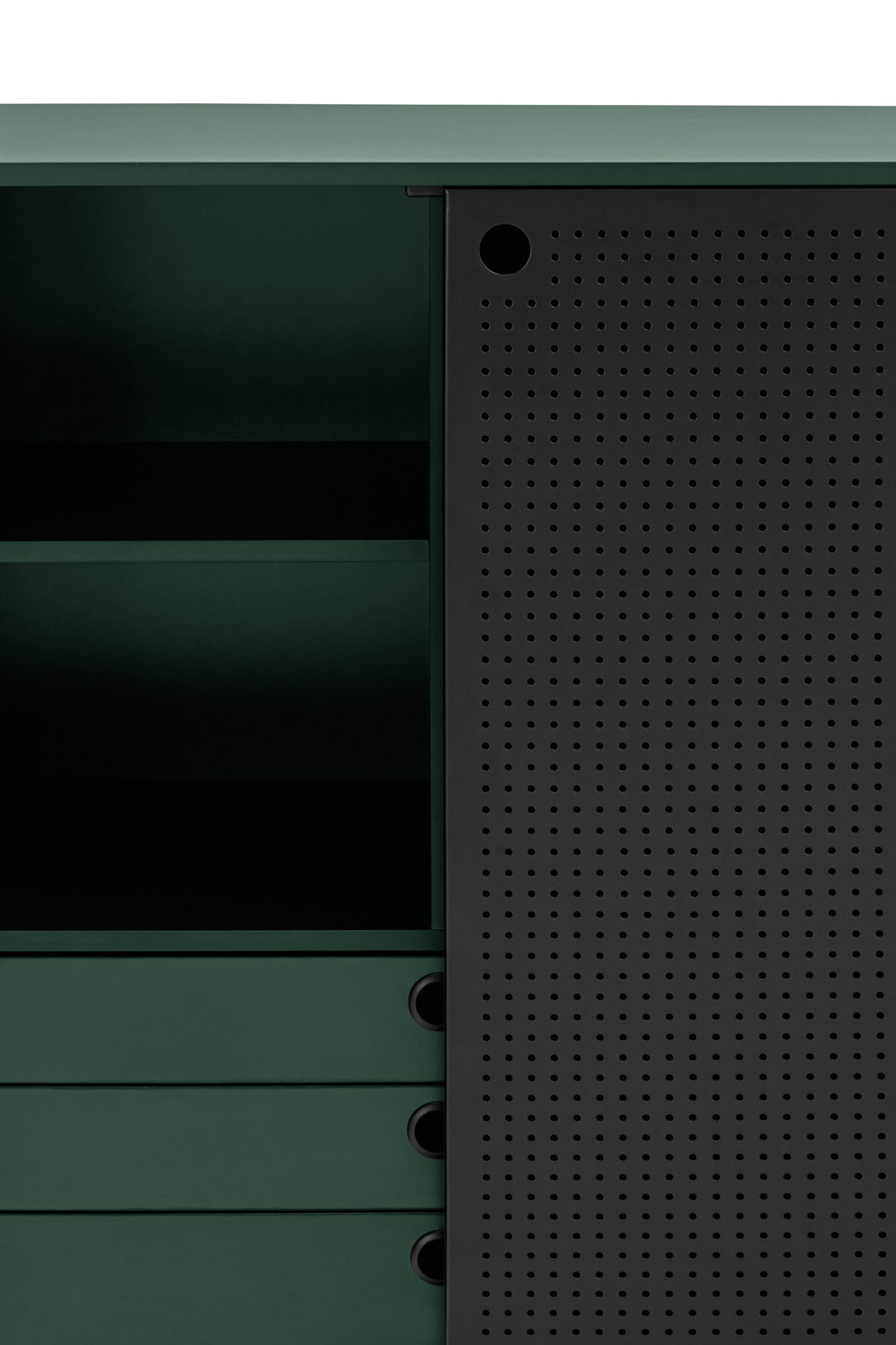 Buffet 2 portes 93x130 cm Punto de Teulat vert