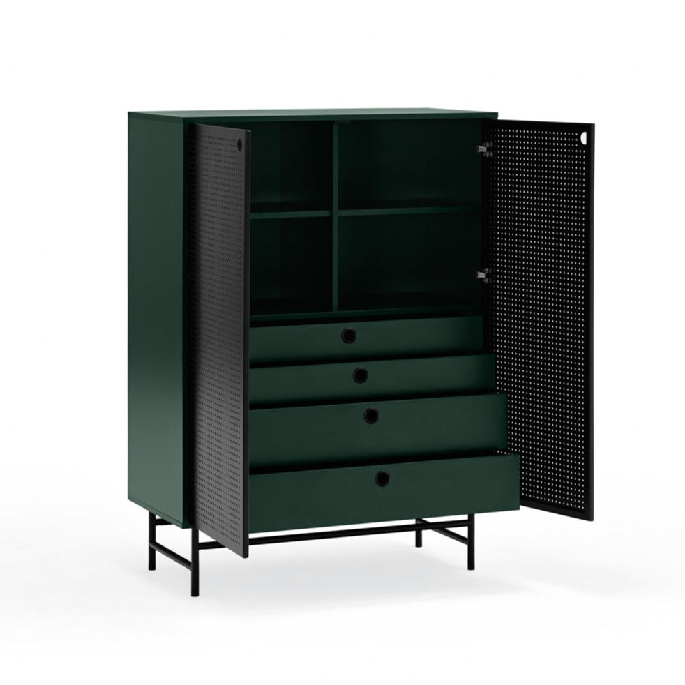 Buffet 2 portes 93x130 cm Punto de Teulat vert