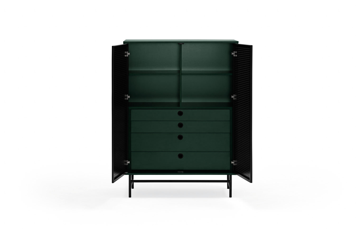 Buffet 2 portes 93x130 cm Punto de Teulat vert