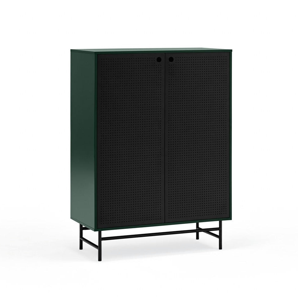 Buffet 2 portes 93x130 cm Punto de Teulat vert