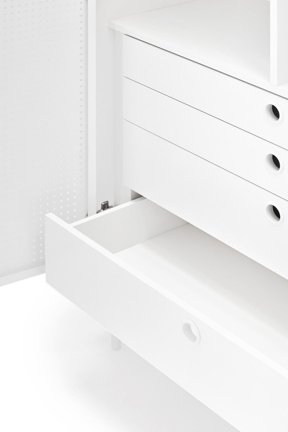 Buffet 2 portes 93x130 cm Punto de Teulat blanc