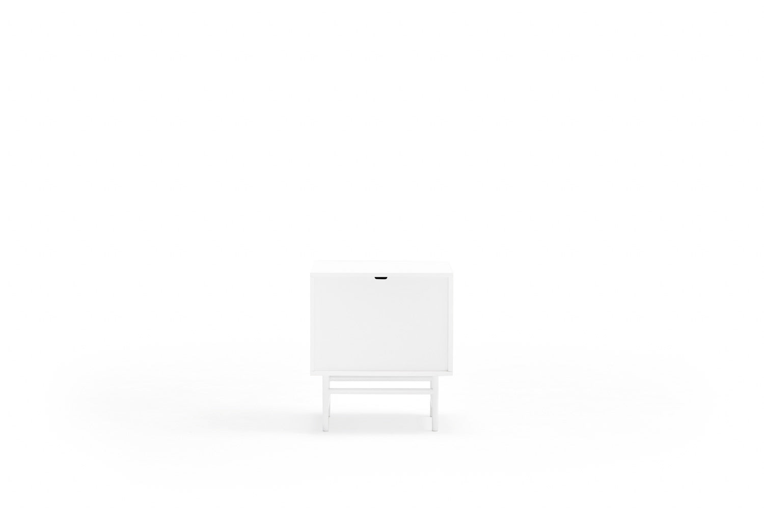 Table de chevet 3 tiroirs 1 porte 48x35 cm Punto de Teulat blanche