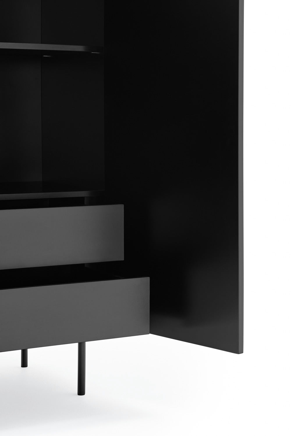 Buffet moderne 2 portes 97x130 cm Sierra de Teulat noir