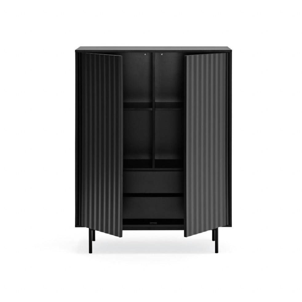 Buffet moderne 2 portes 97x130 cm Sierra de Teulat noir