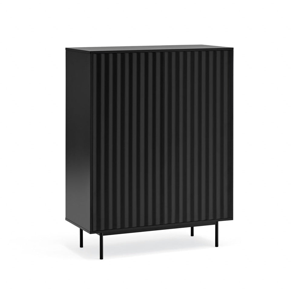 Buffet moderne 2 portes 97x130 cm Sierra de Teulat noir