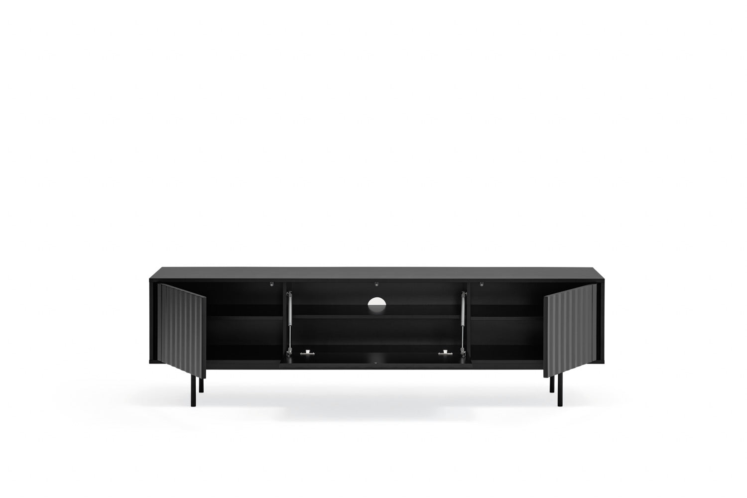 Meuble TV 180x40 cm Sierra de Teulat noir