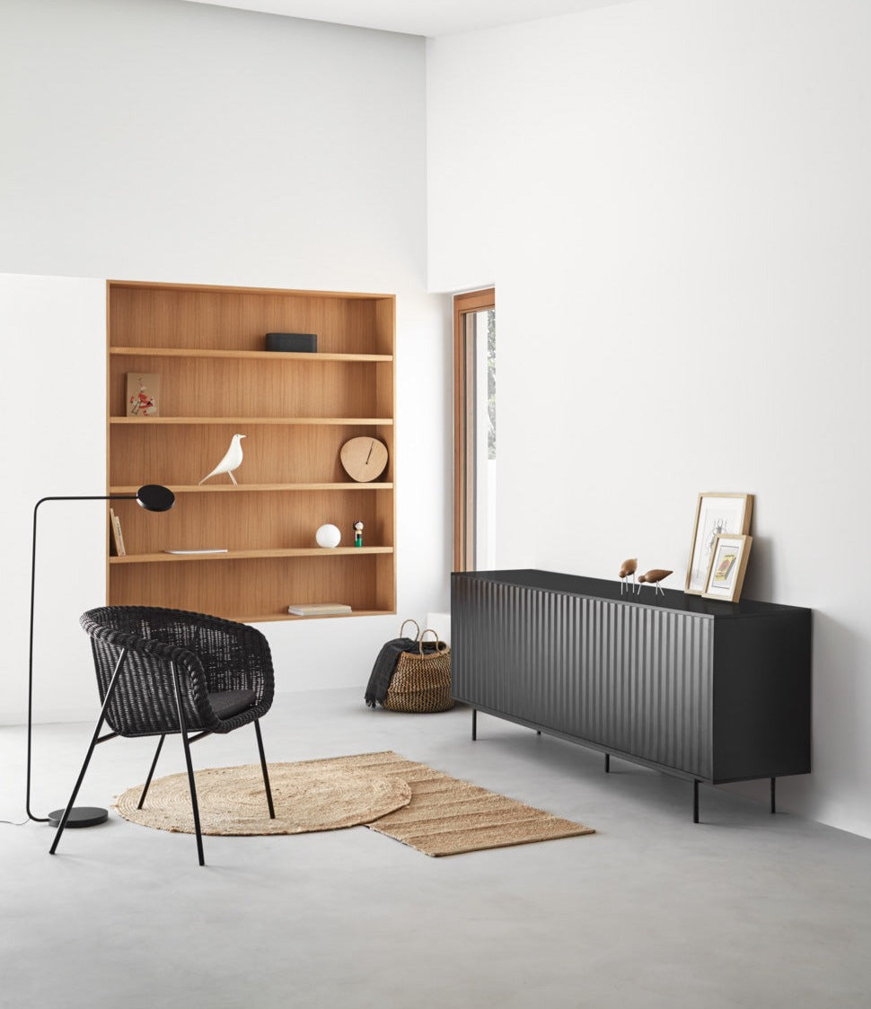 Buffet 4 portes 212x47 cm Sierra de Teulat noir