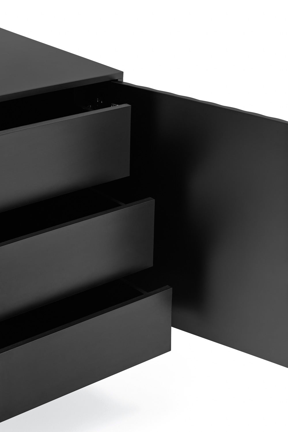 Buffet 4 portes 212x47 cm Sierra de Teulat noir