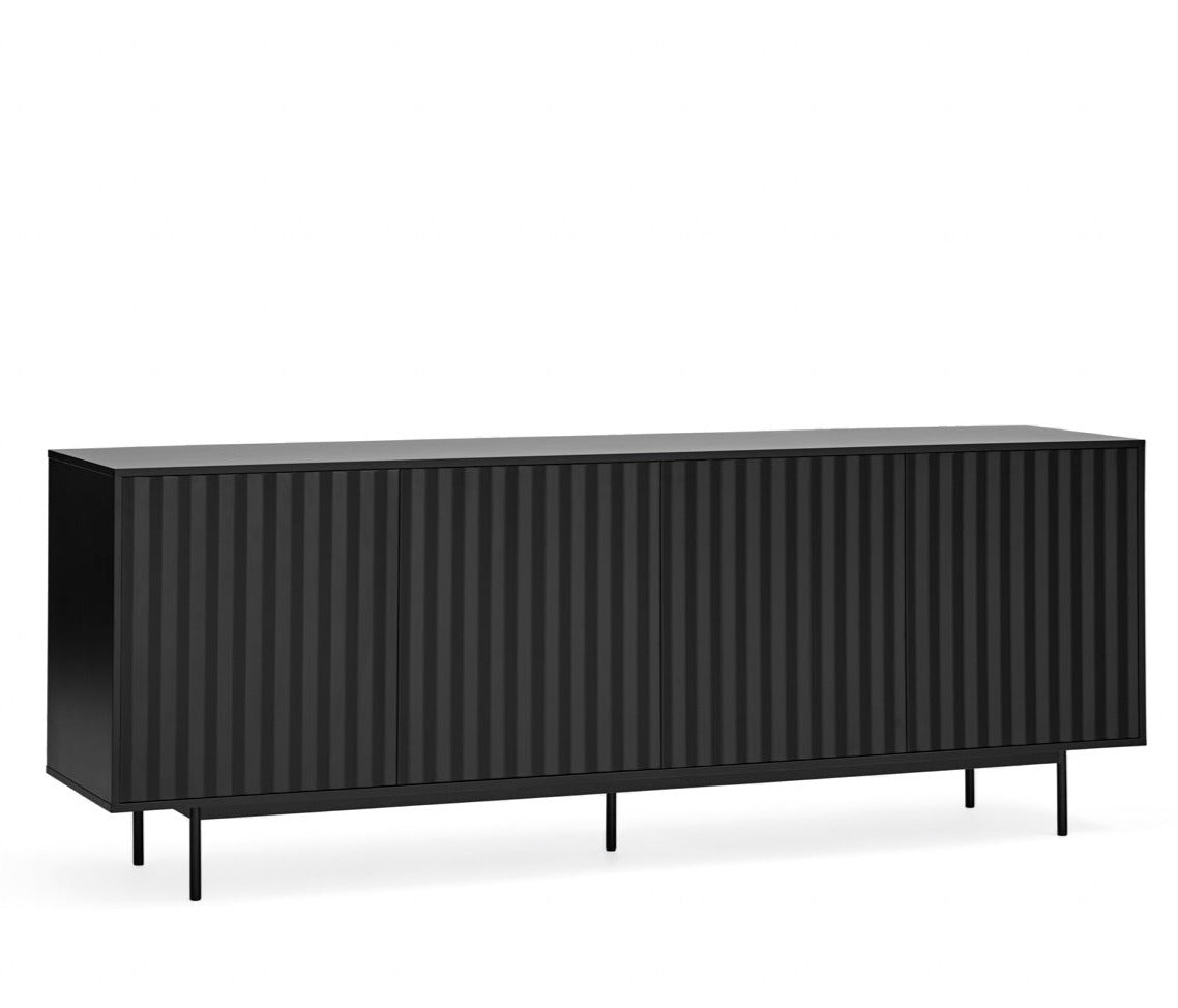 Buffet 4 portes 212x47 cm Sierra de Teulat noir