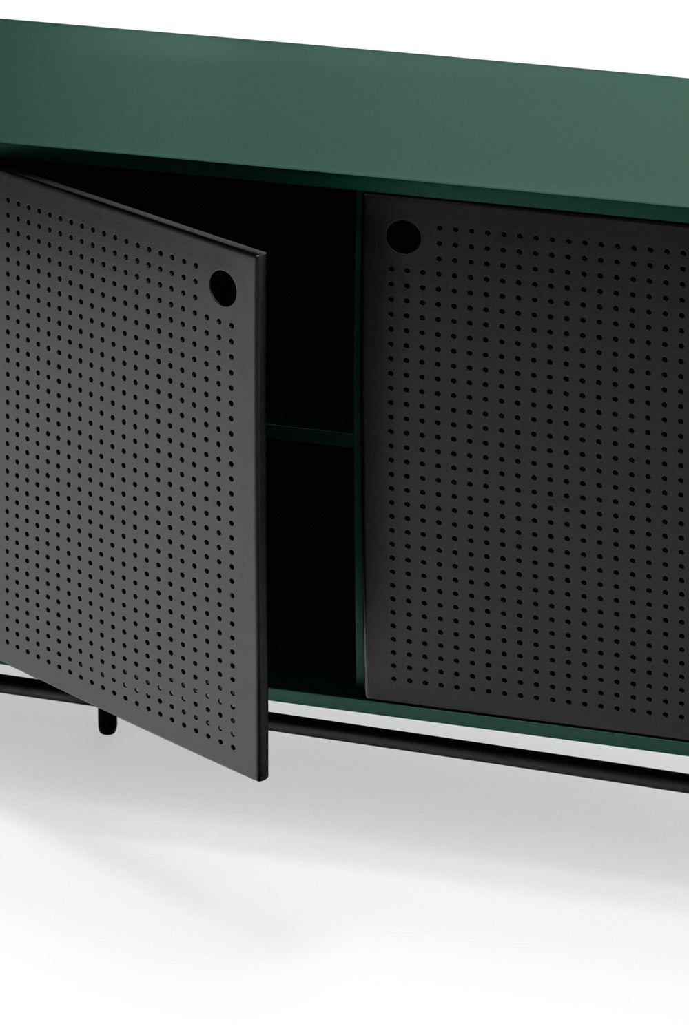 Buffet 4 tiroirs 2 portes 150x47 cm Punto de Teulat vert