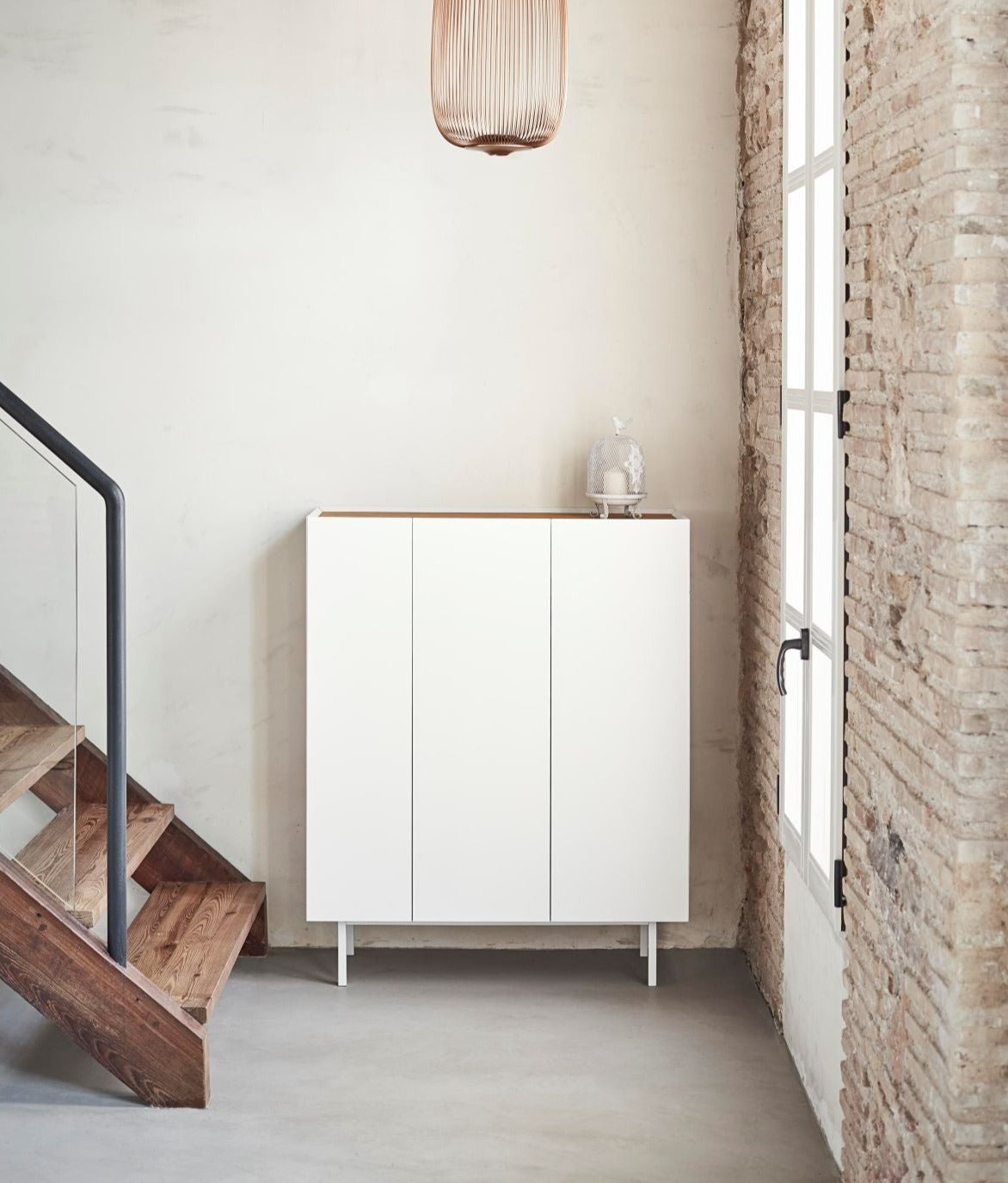Buffet 3 portes 95x120 cm Arista de Teulat blanc