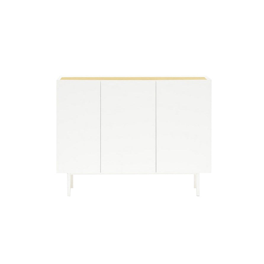 Buffet 3 portes 110x40 cm Arista de Teulat blanc