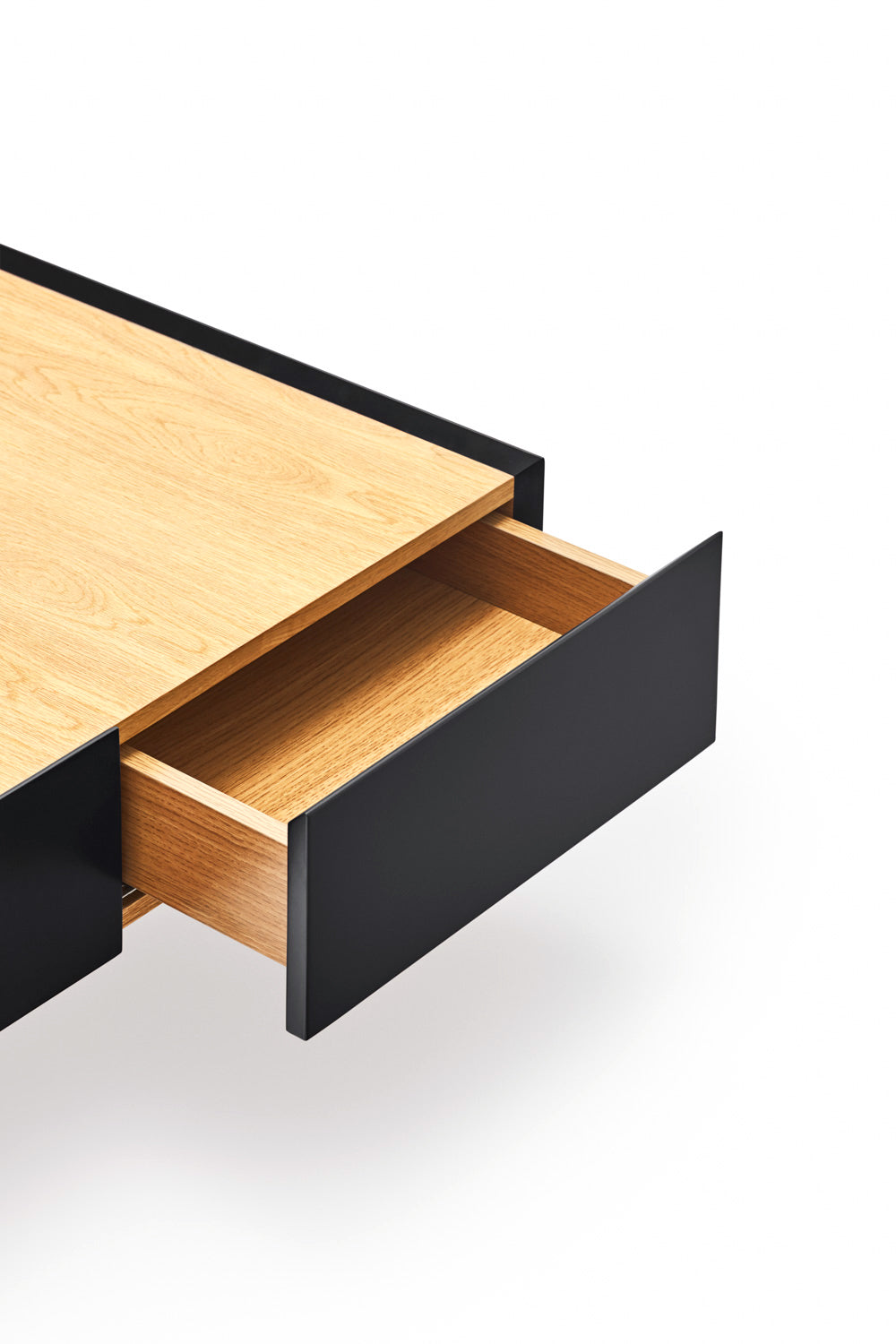 Table basse de salon rectangulaire 110x60 cm Arista de Teulat noire
