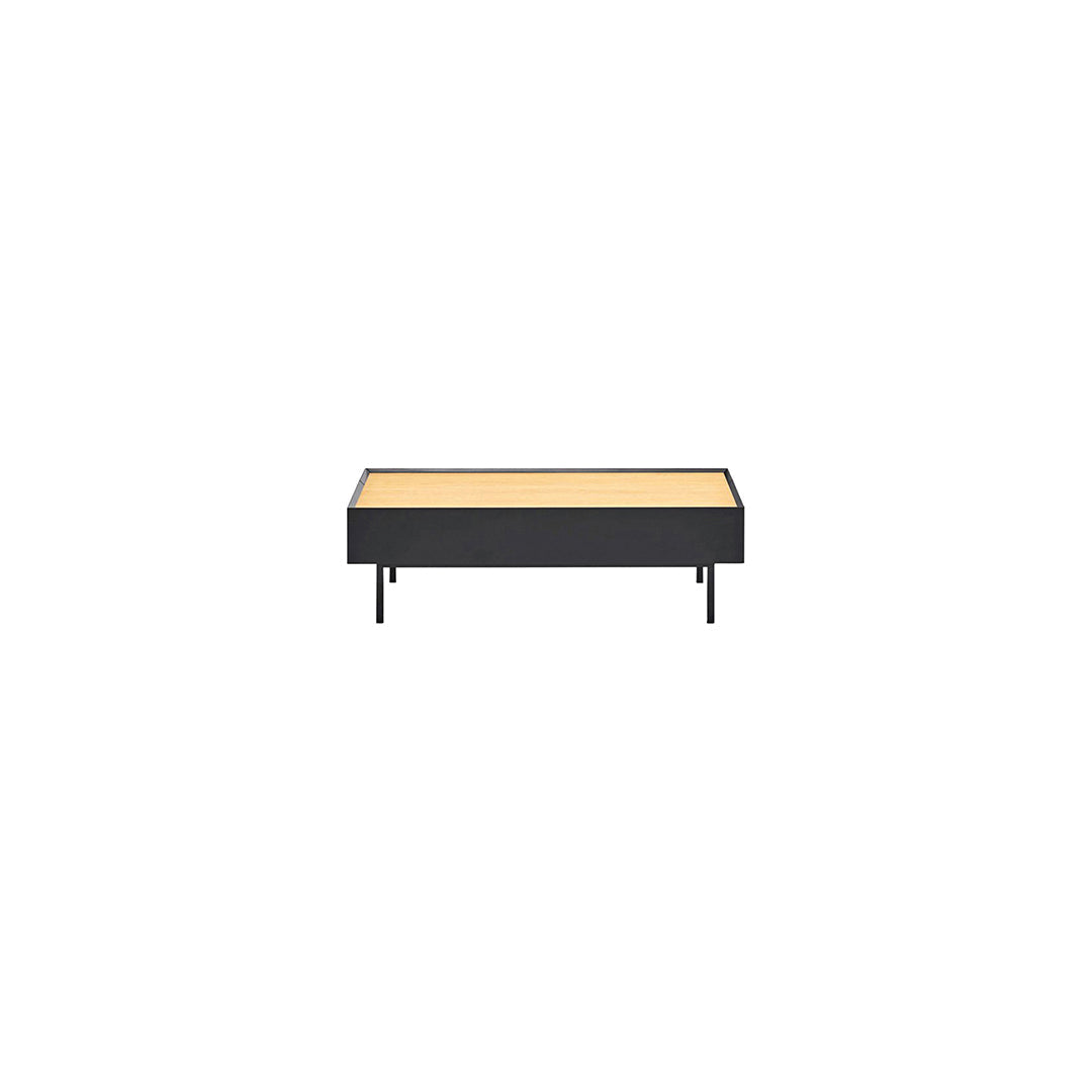 Table basse de salon rectangulaire 110x60 cm Arista de Teulat noire