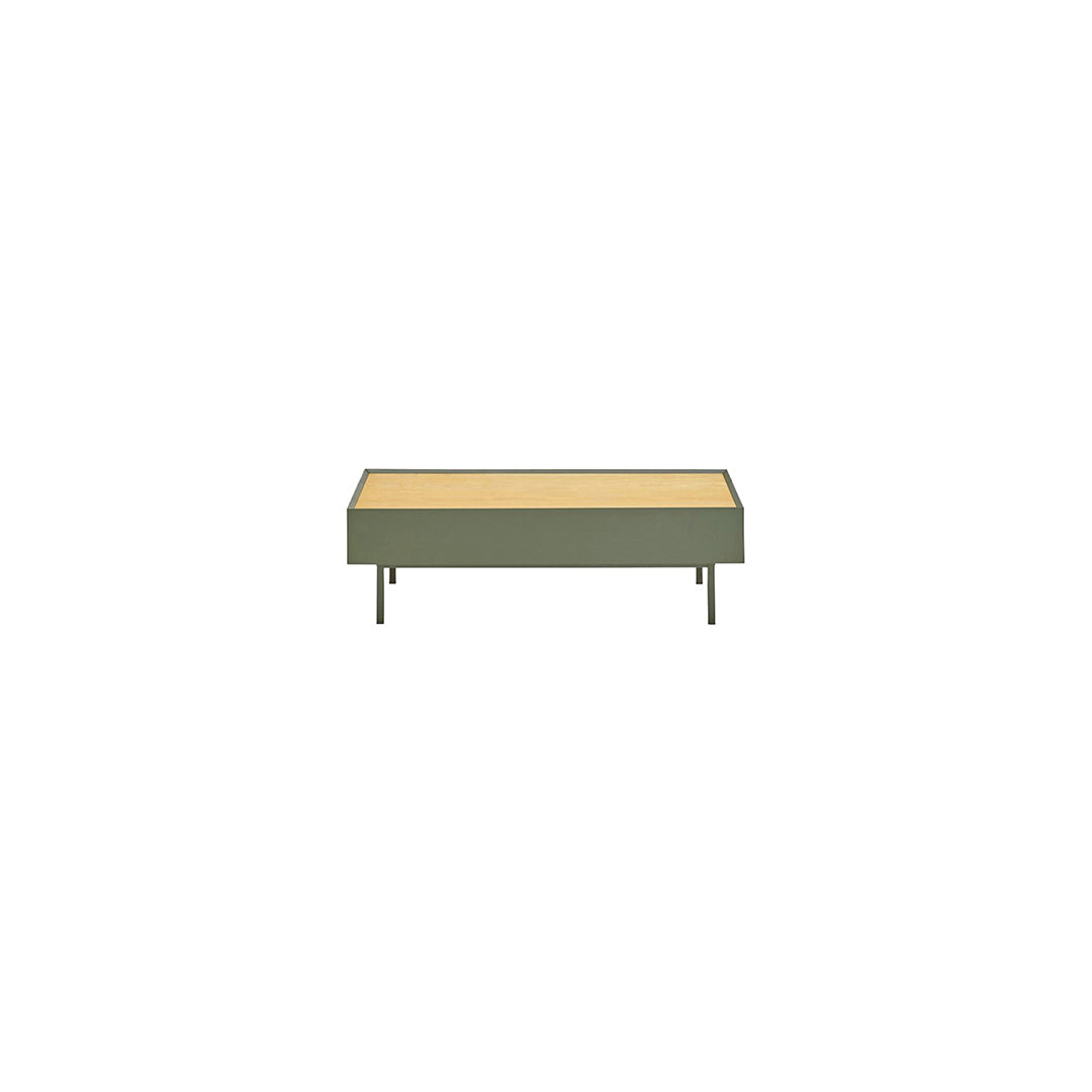 Table basse de salon 110x60 cm Arista Teulat vert
