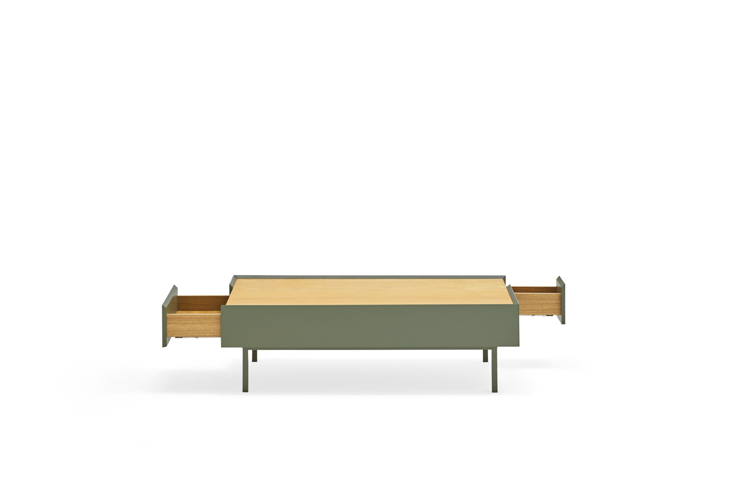 Table basse de salon 110x60 cm Arista Teulat vert