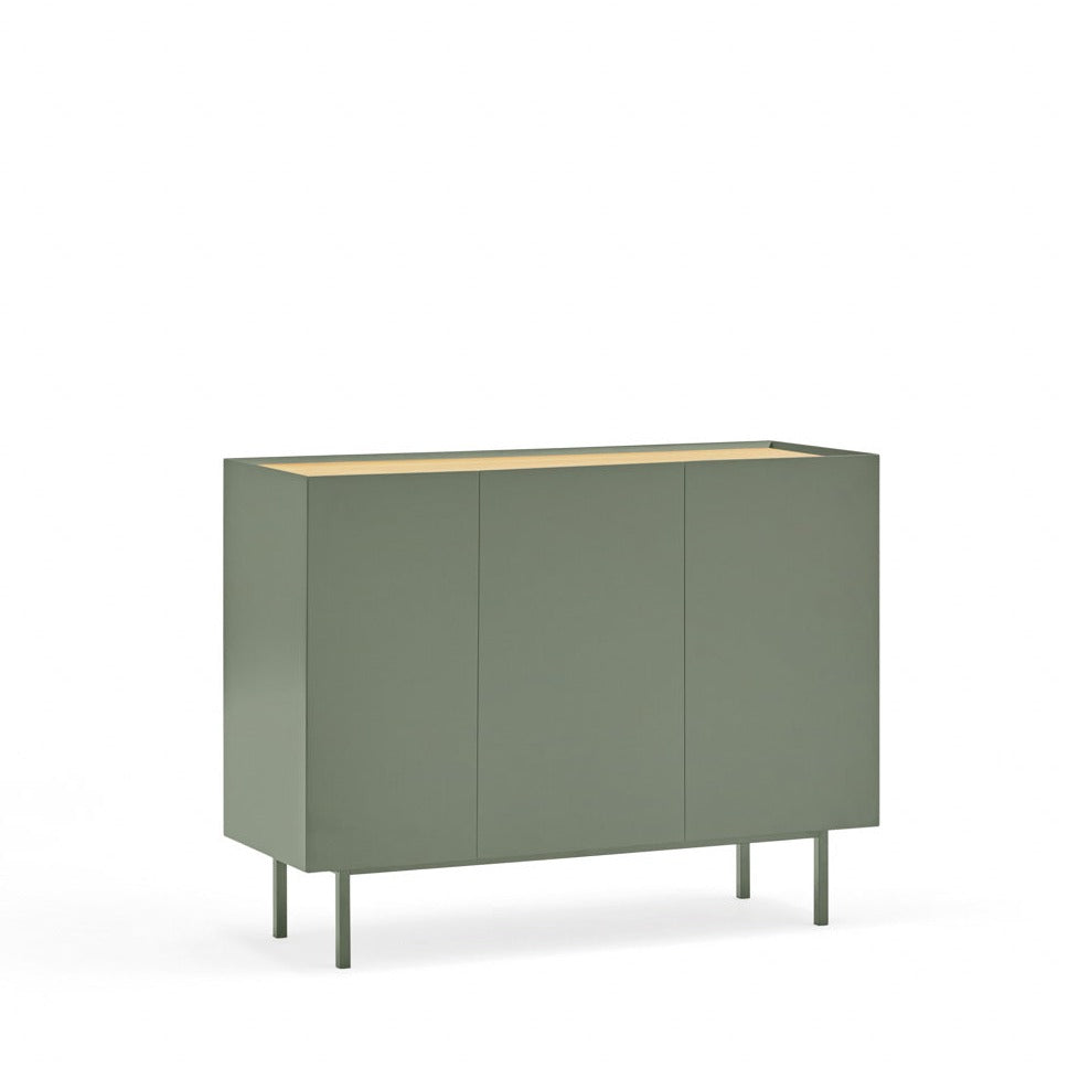 Buffet 3 portes 110x40 cm Arista de Teulat vert
