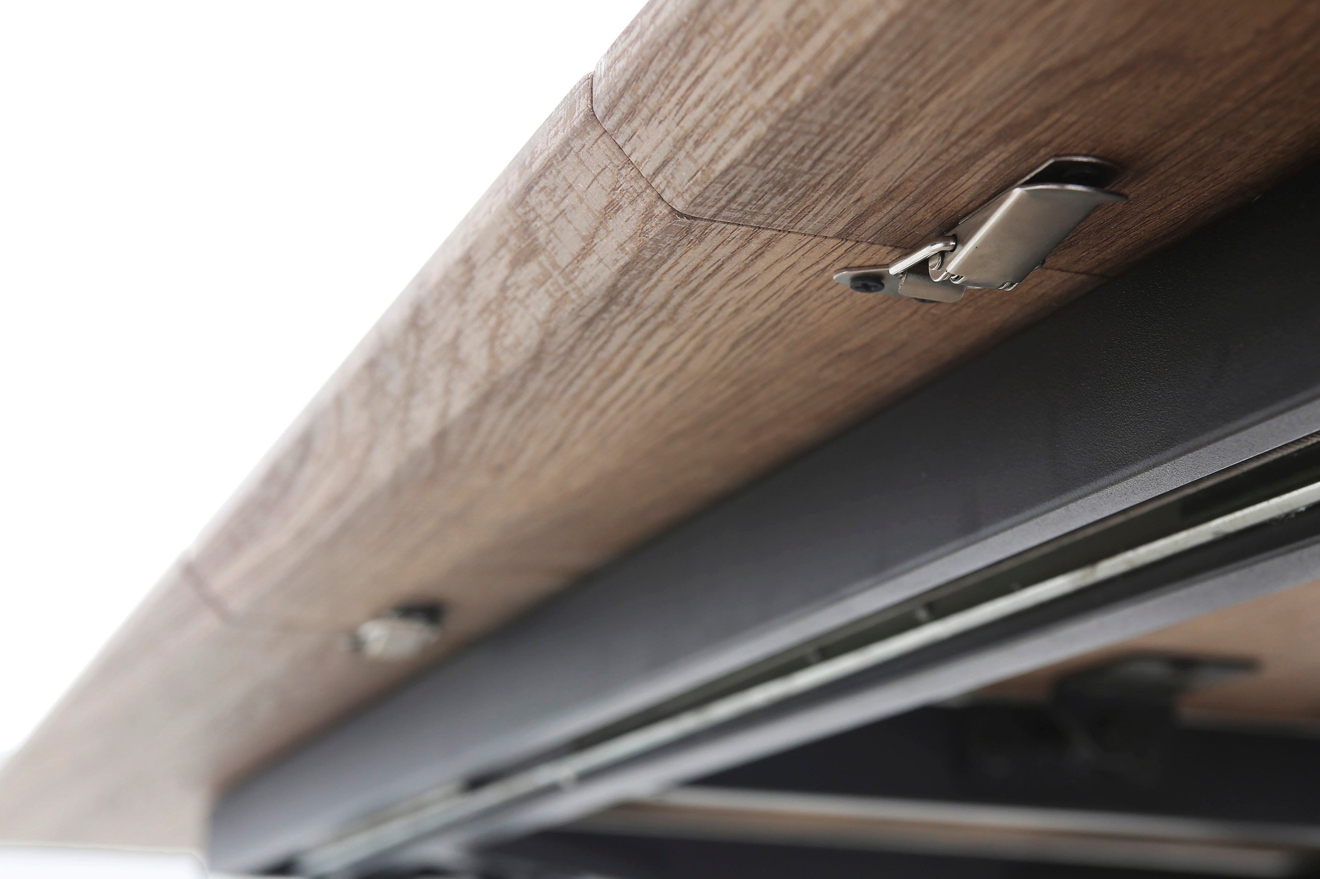 Table extensible jusqu'à 200 cm en bois de chêne foncé Sarno 140x90 cm