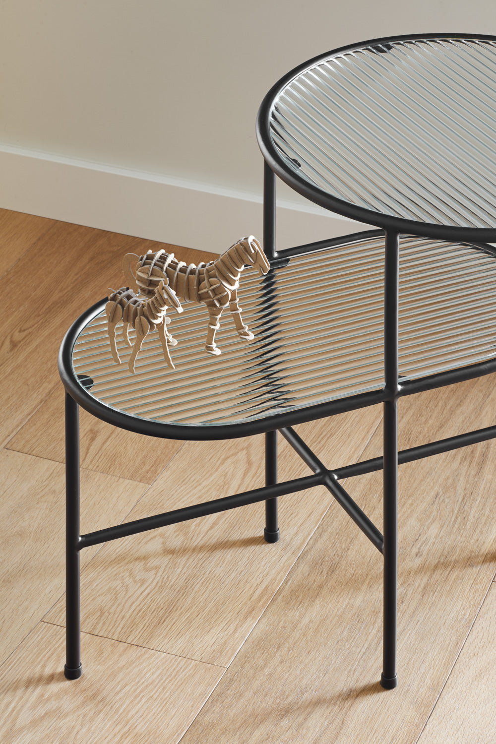 Lot de 2 tables basses 60x40 cm Nix de Teulat noires