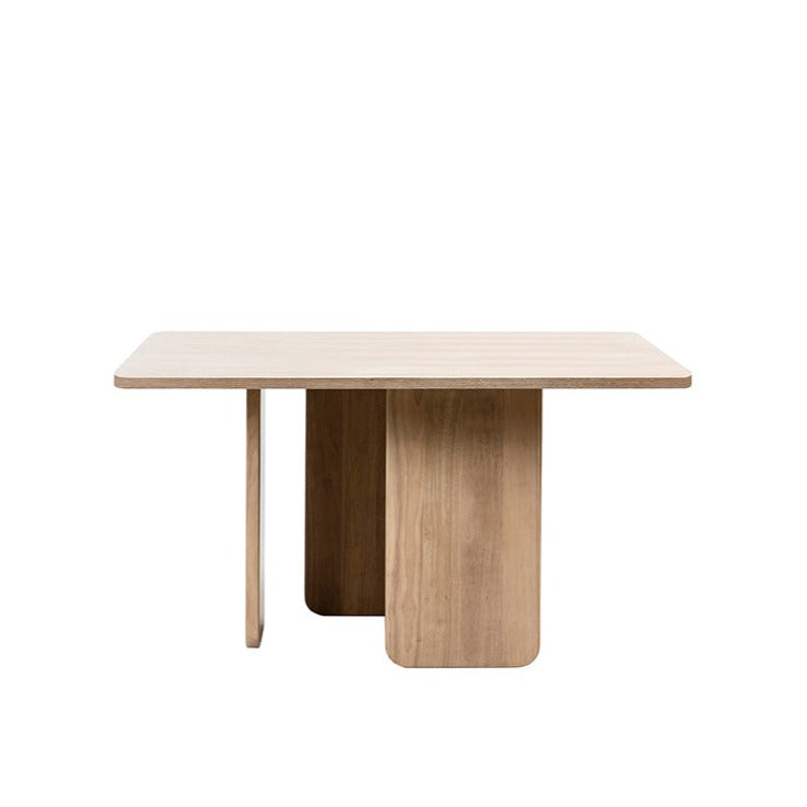 Table à manger 4 places 137x137 cm Arq de Teulat en frêne naturel