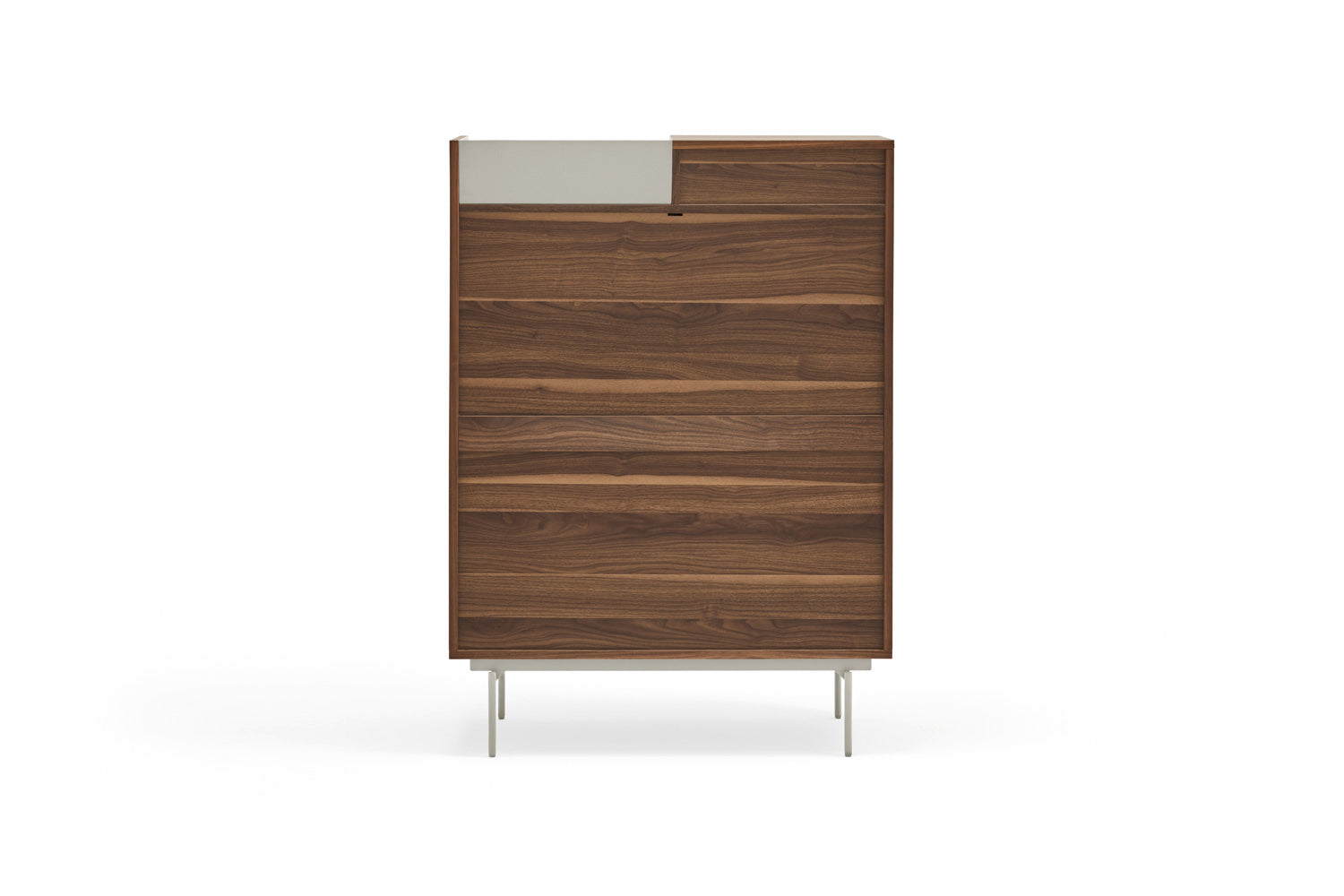 Buffet 2 portes 92x130 cm Valley de Teulat noyer/gris clair