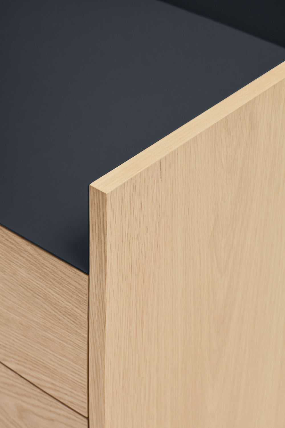 Meuble TV 180x40 cm Valley de Teulat chêne/bleu