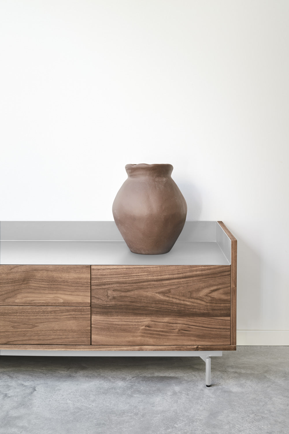 Meuble TV 180x40 cm Valley de Teulat noyer/gris clair