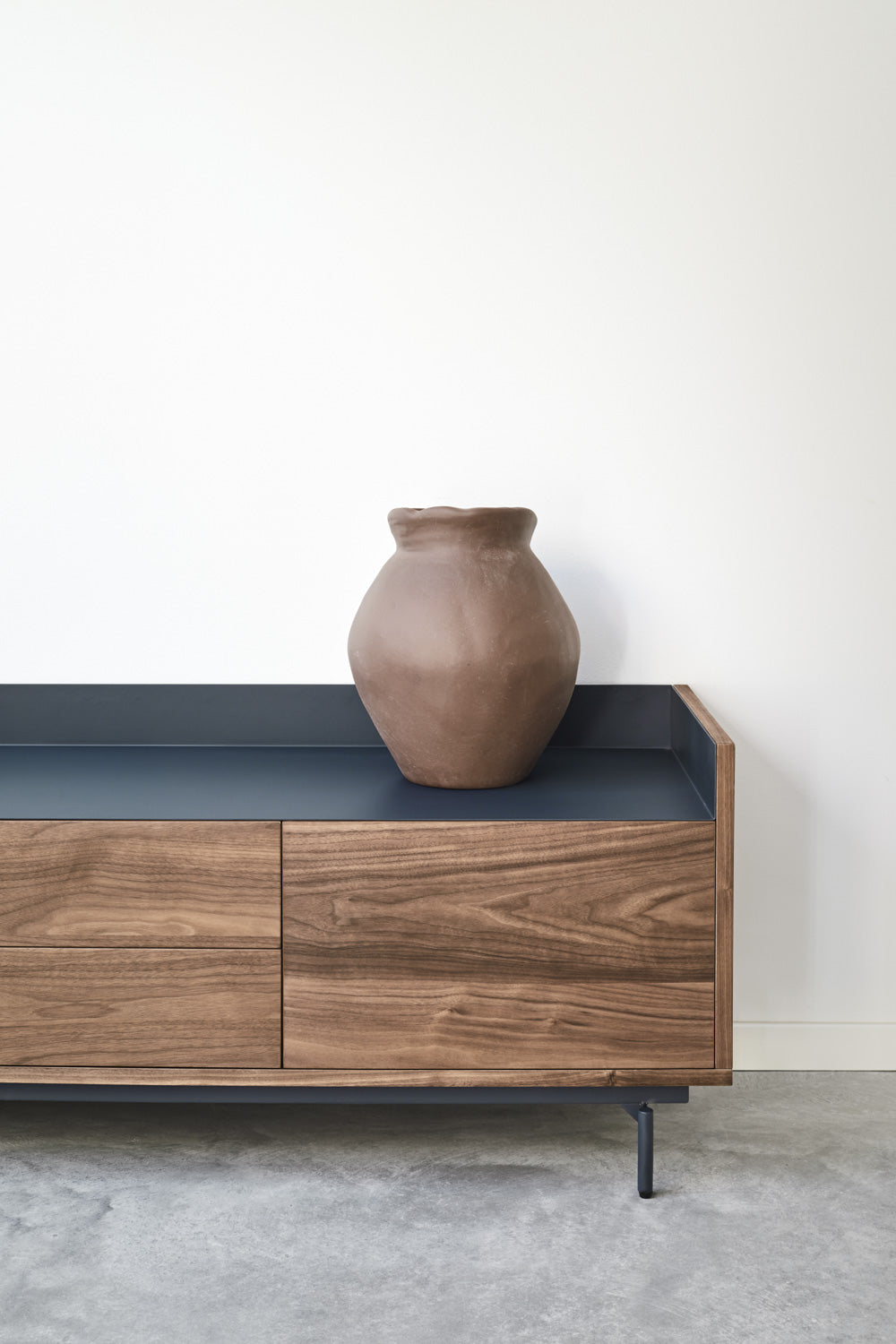 Meuble TV 180x40 cm Valley deTeulat noyer/Bleu