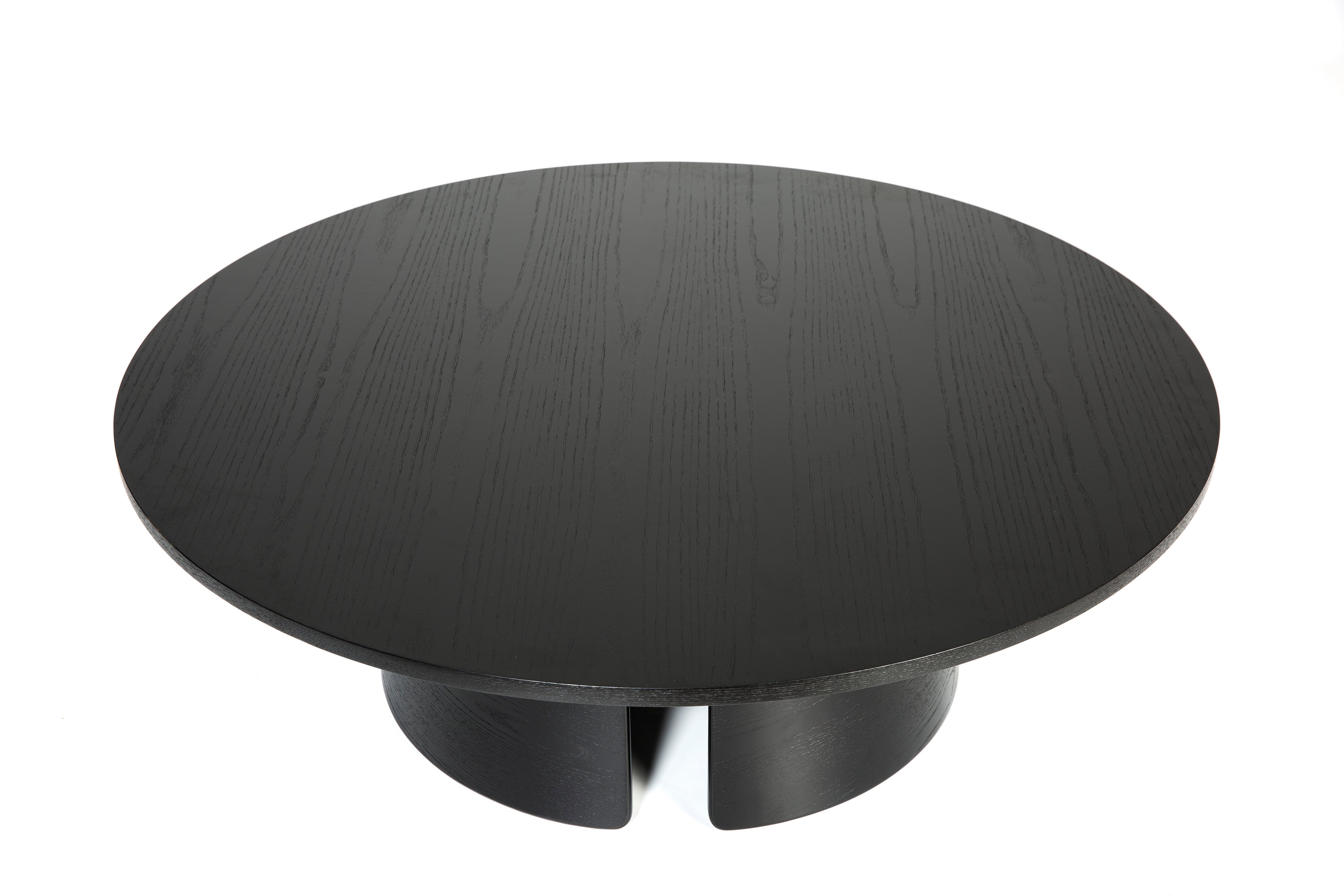 Table basse ronde Ø110 h36 cm Cep de Teulat noire