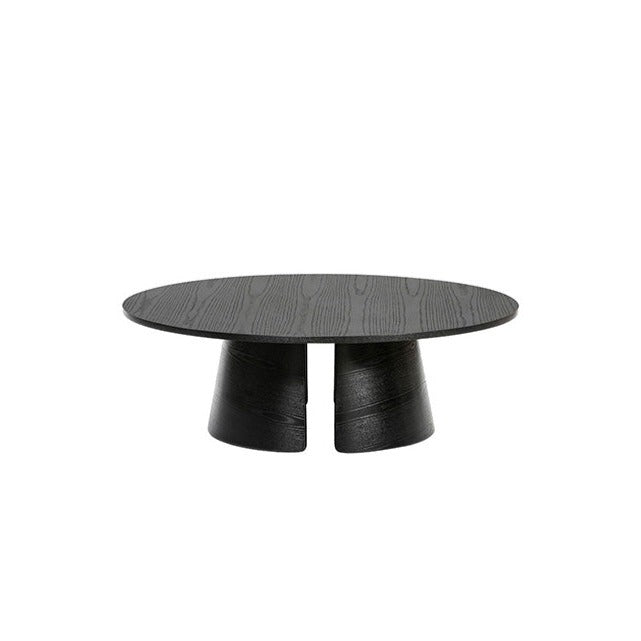 Table basse ronde Ø110 h36 cm Cep de Teulat noire