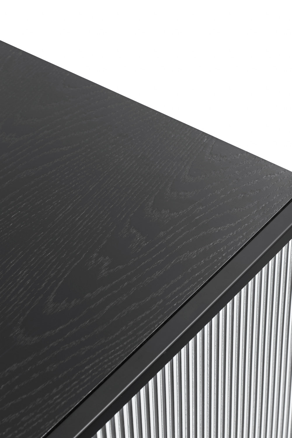 Buffet 4 portes 180x45 cm Blur de Teulat noir