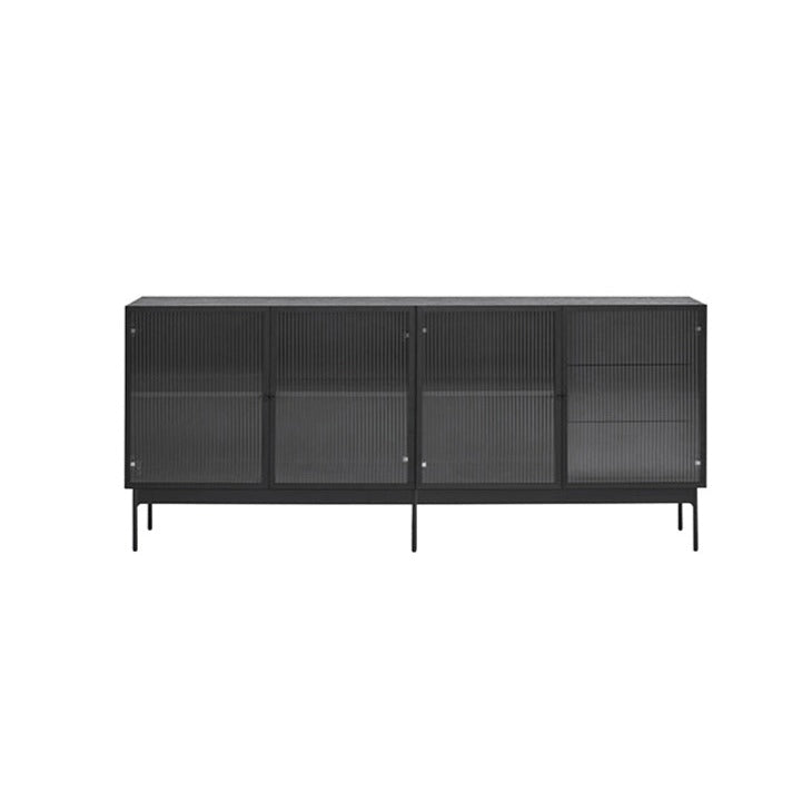 Buffet 4 portes 180x45 cm Blur de Teulat noir