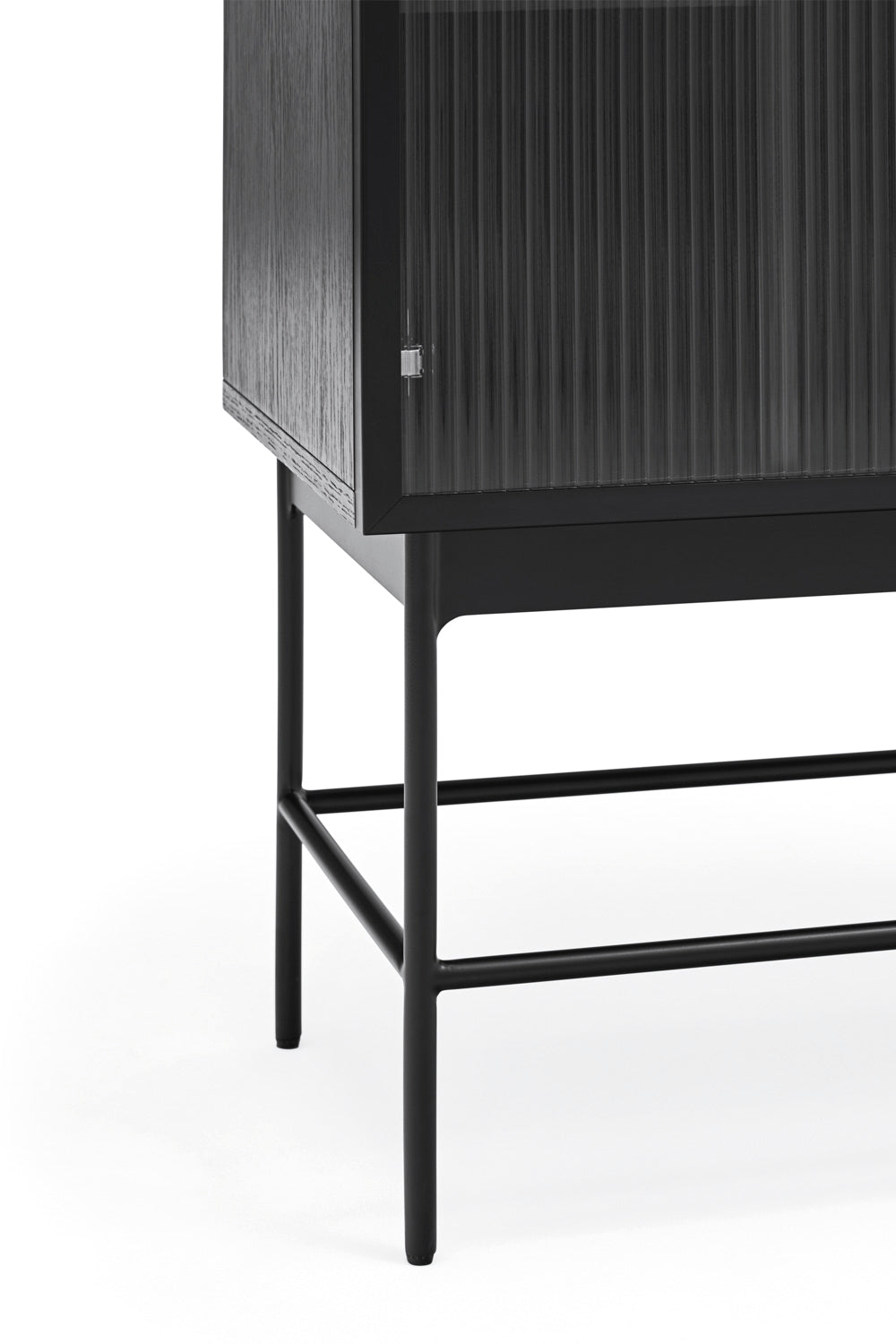 Buffet moderne 2 portes 70x140 cm Blur par Teulat noir