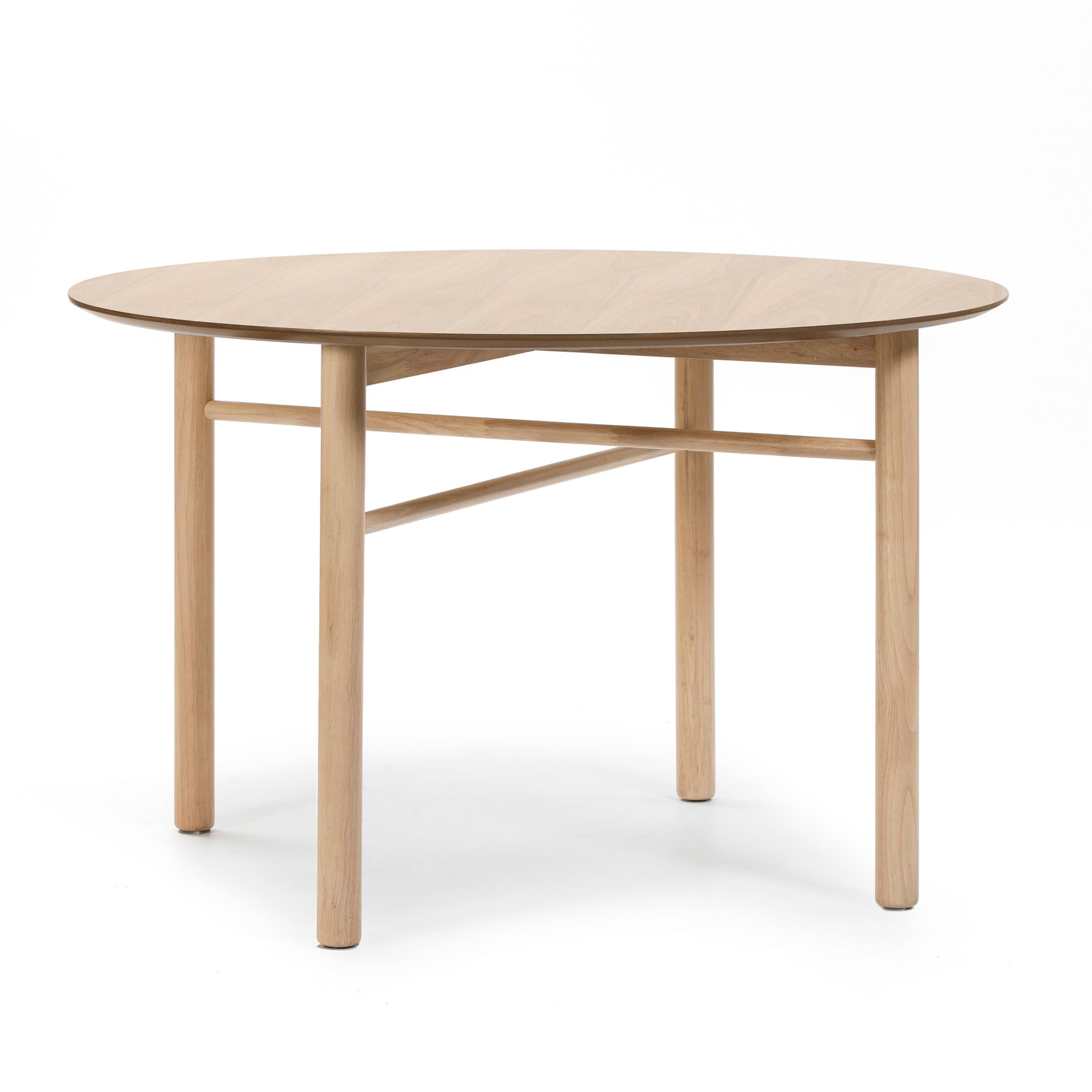 Table à manger Ø 120 cm Junco 4 places en bois naturel