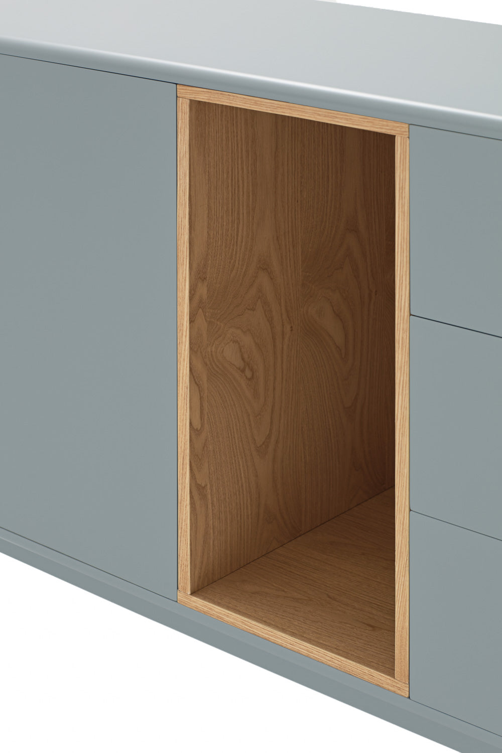 Buffet 3 portes 3 tiroirs 100x120 cm Corvo de Teulat gris perle
