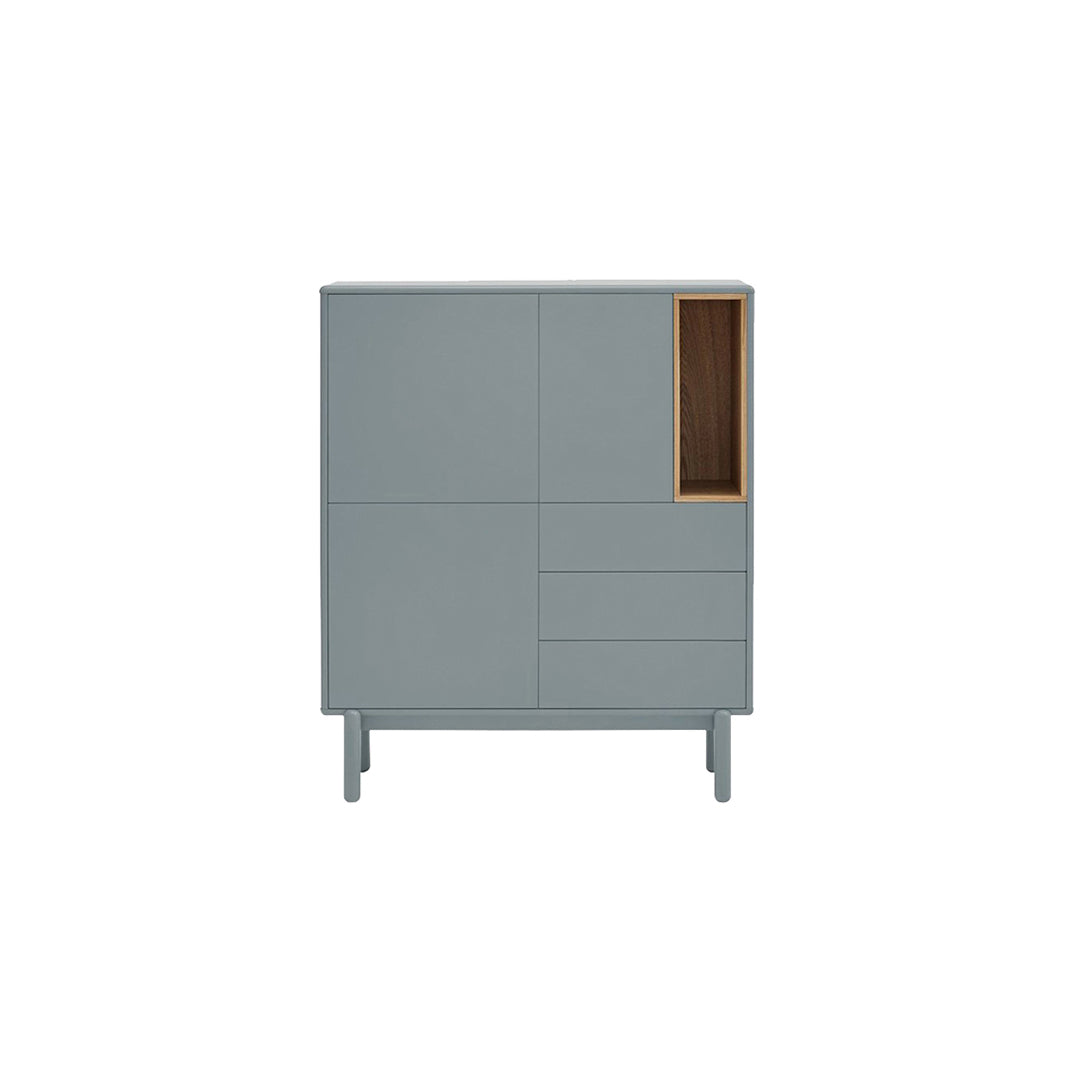 Buffet 3 portes 3 tiroirs 100x120 cm Corvo de Teulat gris perle