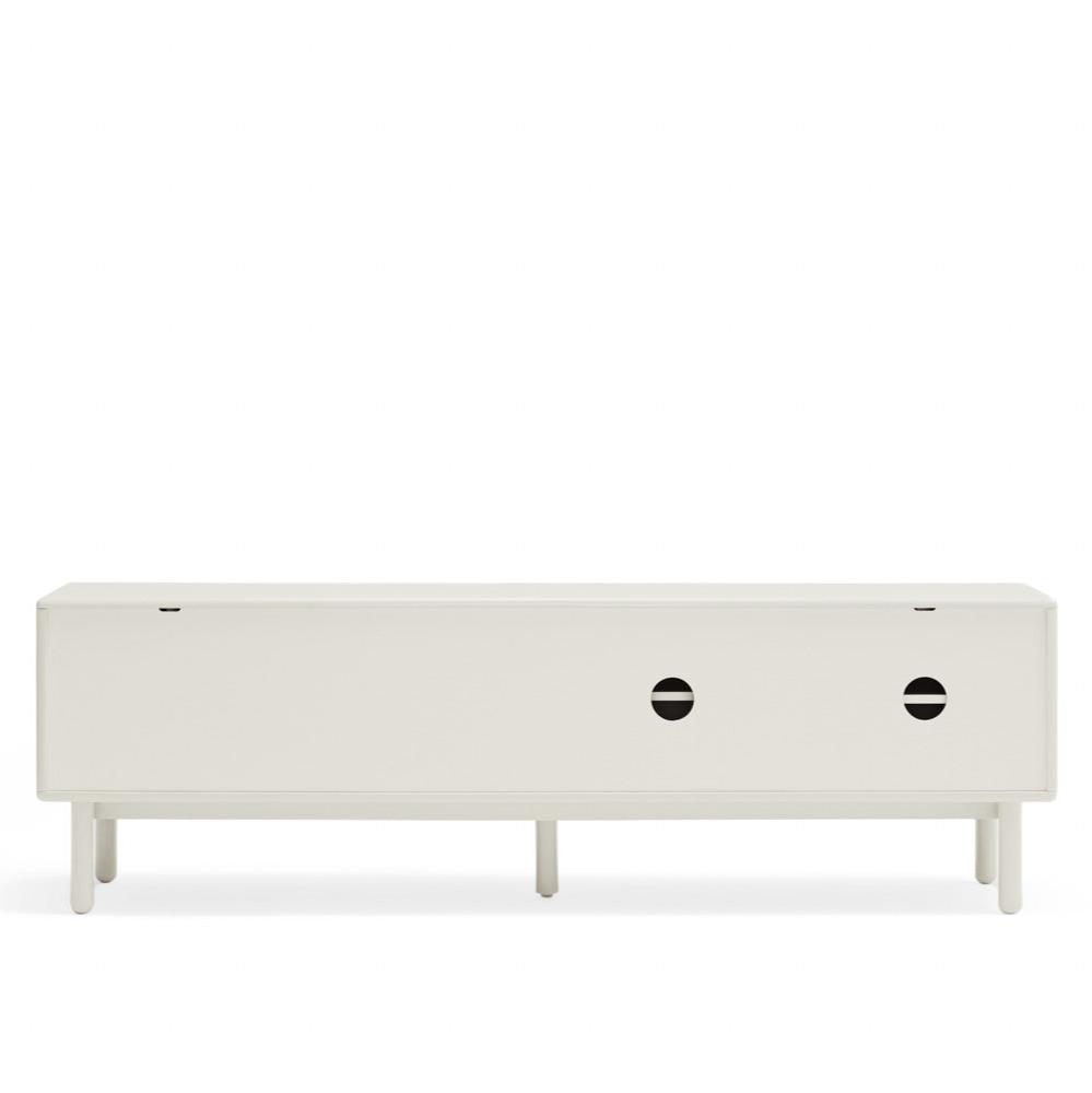 Meuble TV 2 portes 2 tiroirs 180x40 cm Corvo de Teulat crème