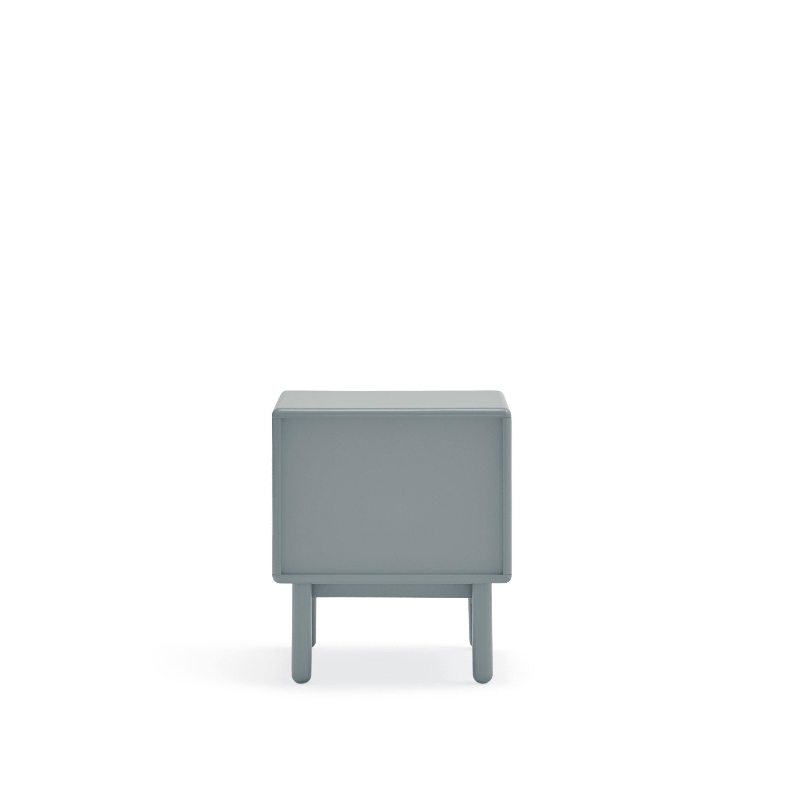 Table de chevet 2 tiroirs 48x35 cm Corvo de Teulat gris perle