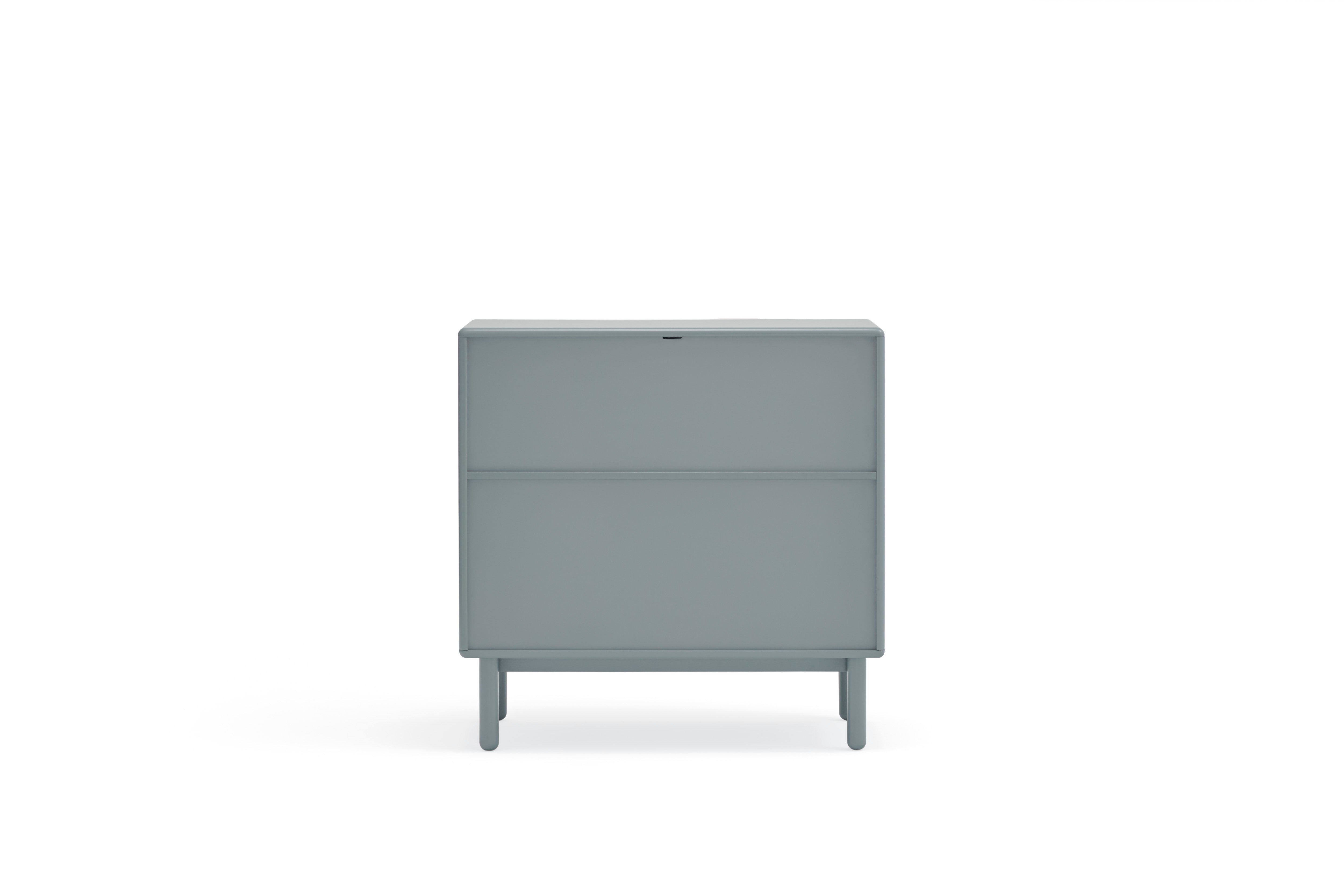 Commode 4 tiroirs 90x40 cm Corvo de Teulat gris perle