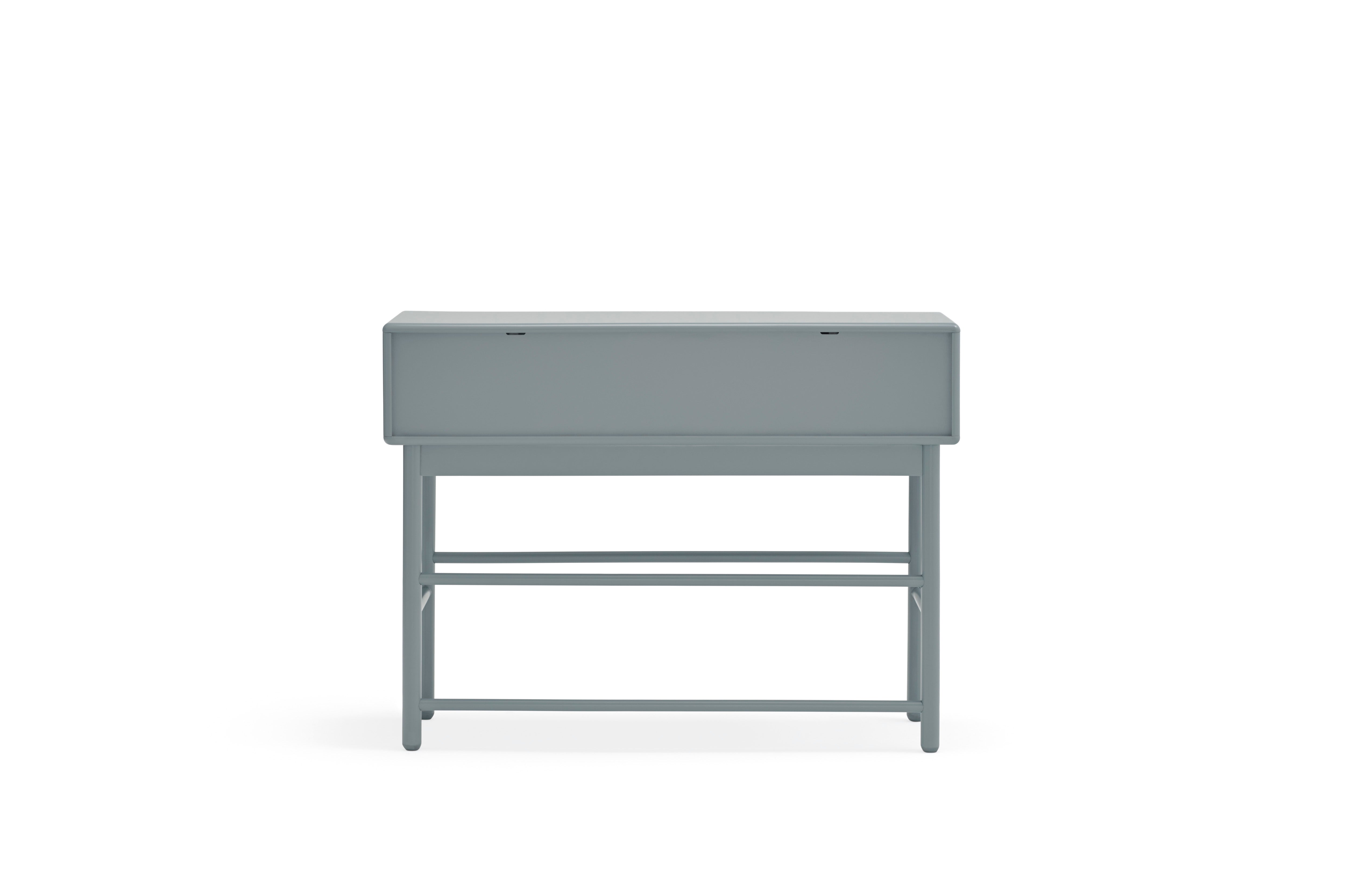 Console 2 tiroirs 120x35 cm Corvo de Teulat gris perle