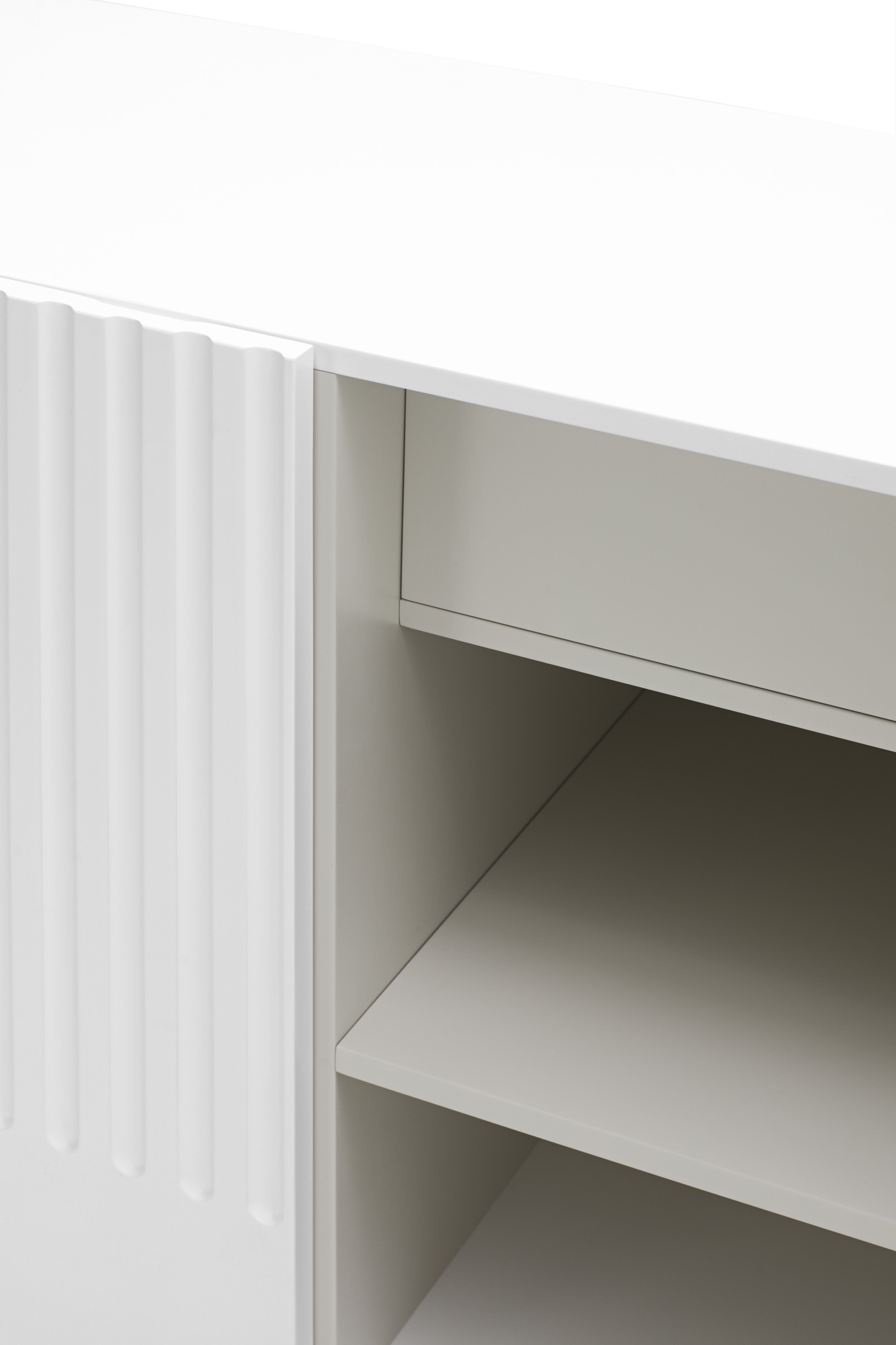 Buffet 3 portes 148x48 cm Doric de Teulat blanc