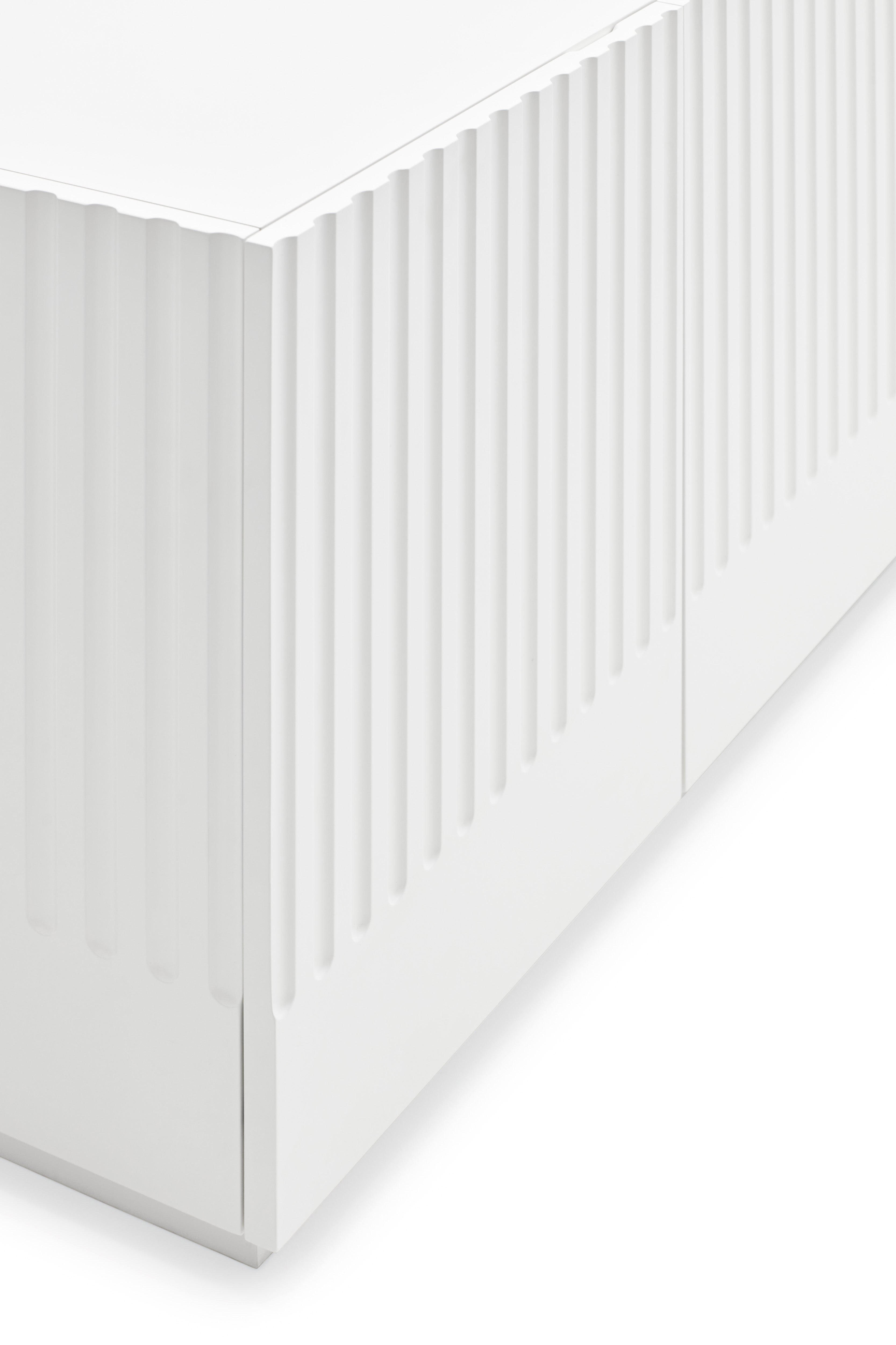 Buffet 3 portes 148x48 cm Doric de Teulat blanc